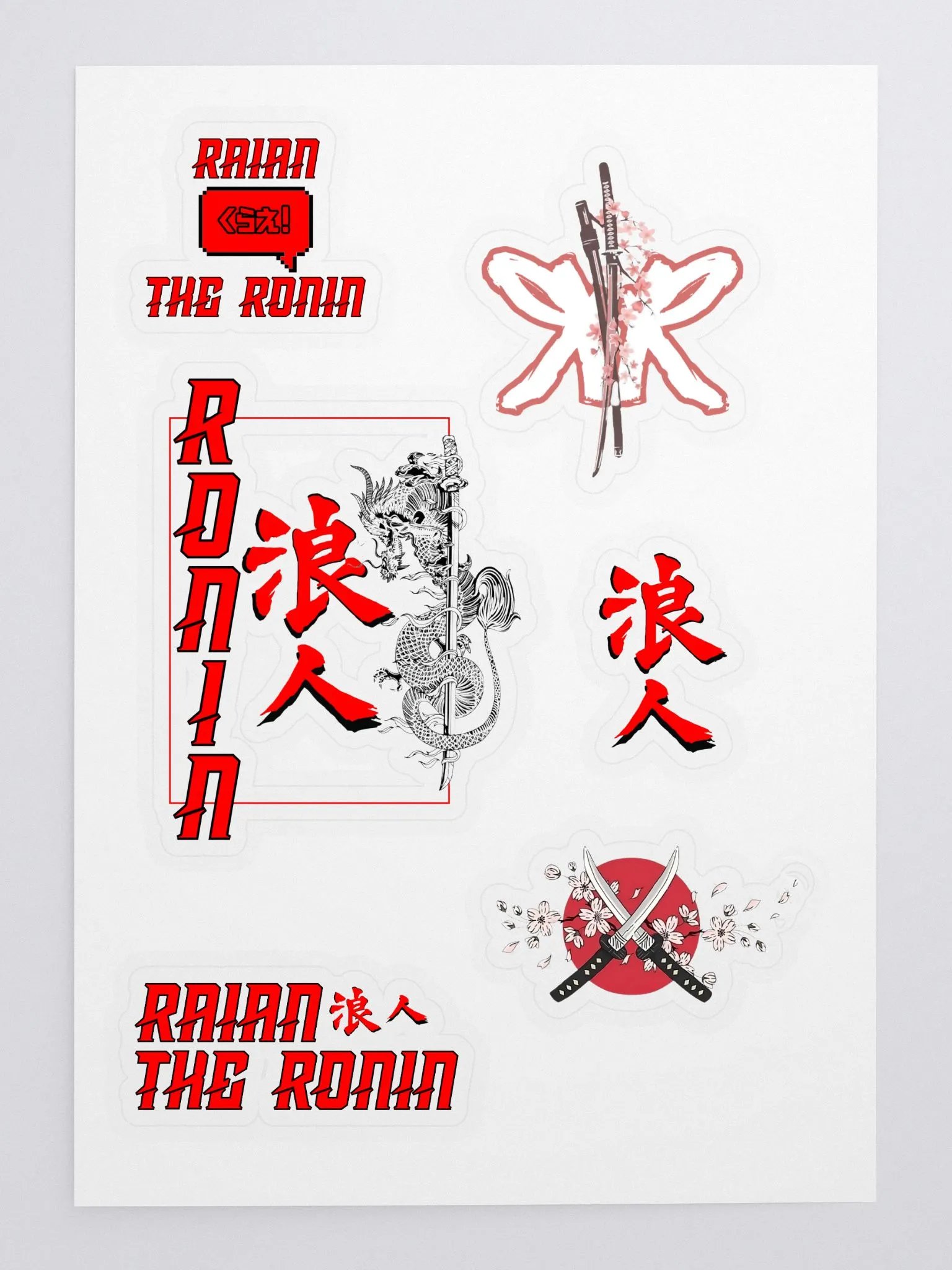 Ronin Sticker Sheet product image (3)