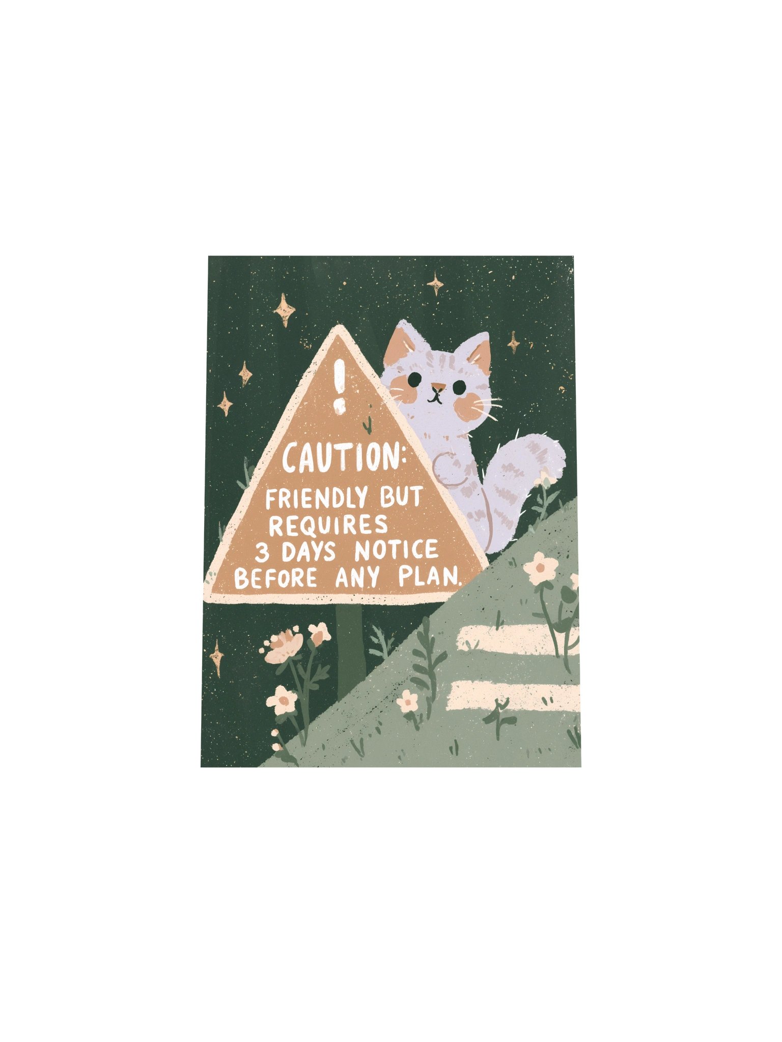 Friendly But Requires 3 Days Notice Cat Poster product image (28)