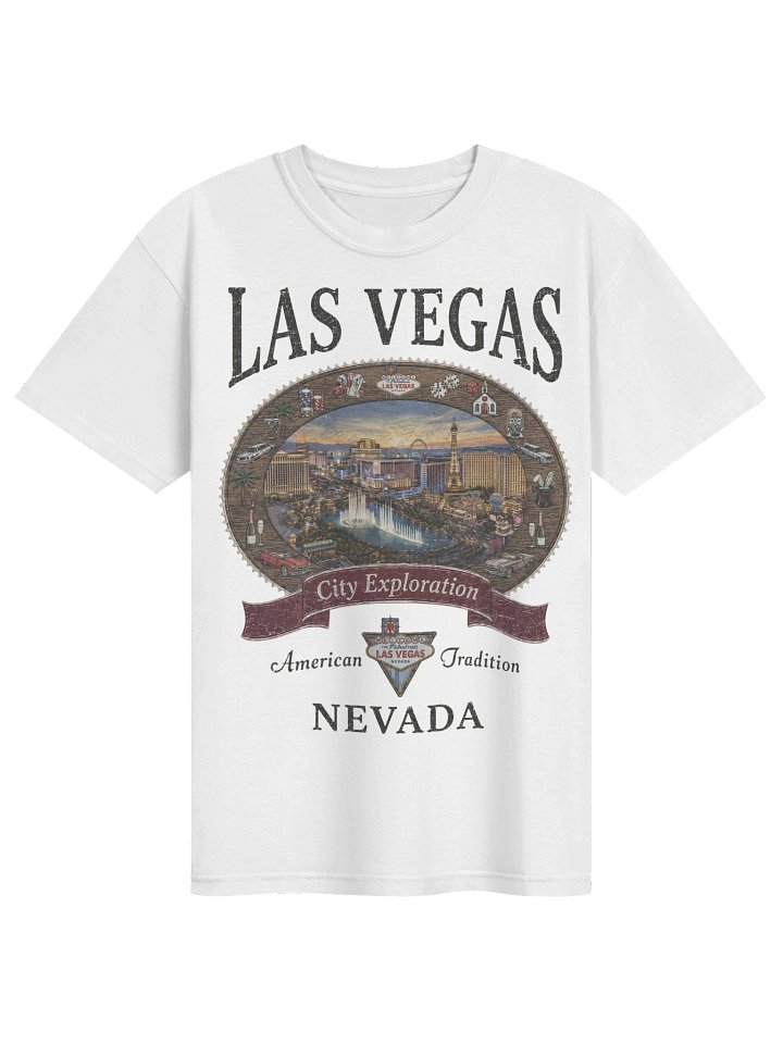 Vintage Las Vegas Shirt, Nevada Graphic Tee, Comfort Colors 1717 Retro Strip Travel Souvenir T-Shirt product image (27)