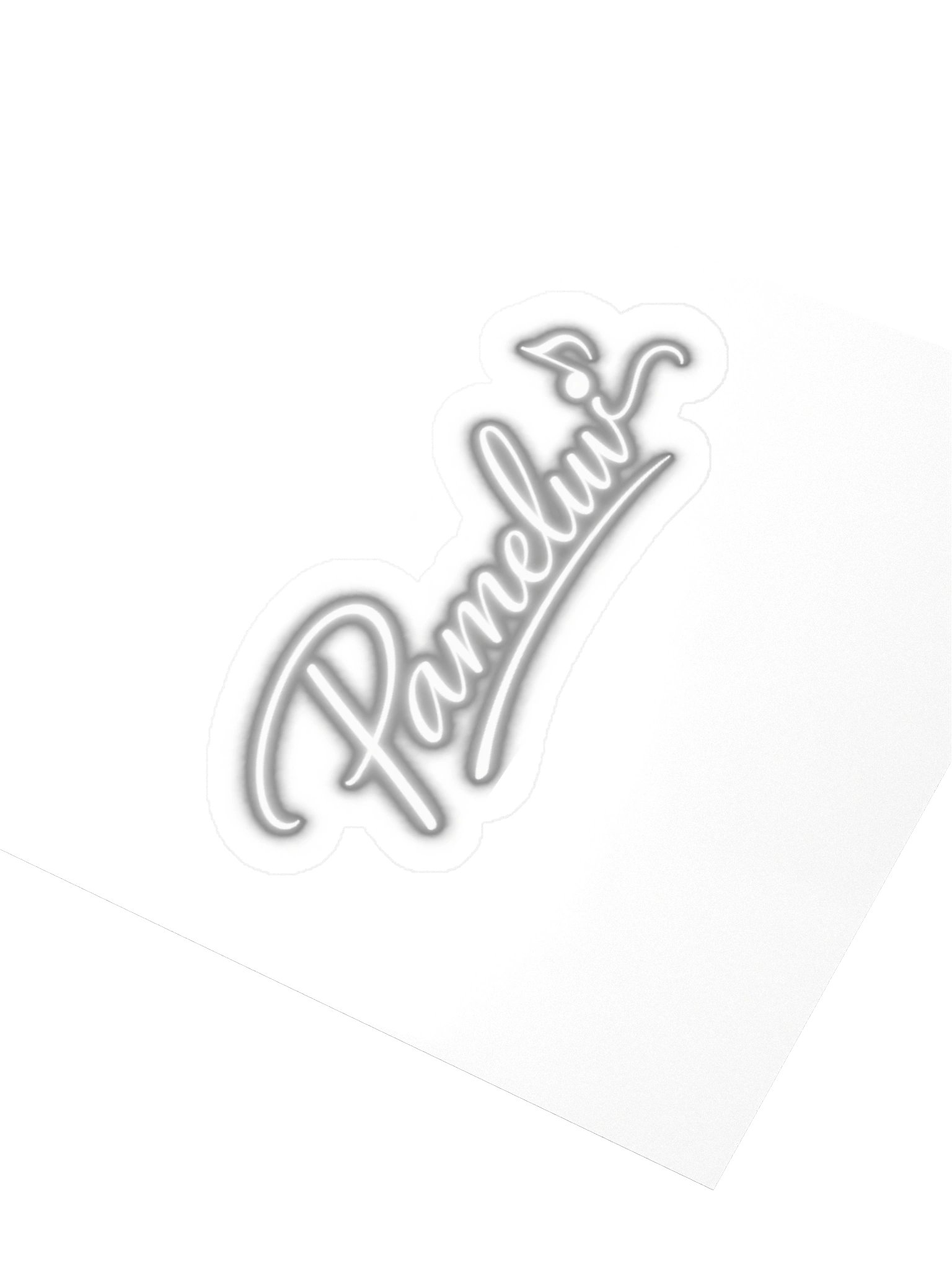 Pameluv Music Note Logo Kiss Cut Sticker product image (10)