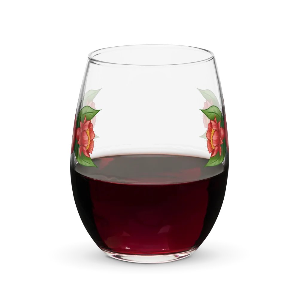 Triple Poms Stemless Wine Glass product image (4)