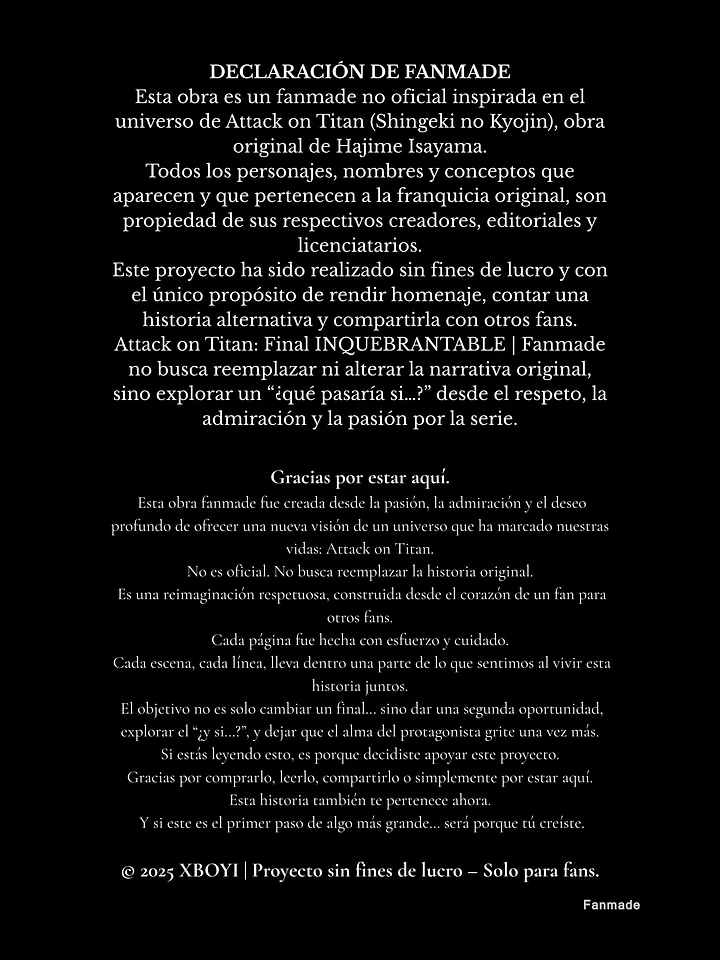 Attack on Titan: Final INQUEBRANTABLE | Fanmade product image (2)