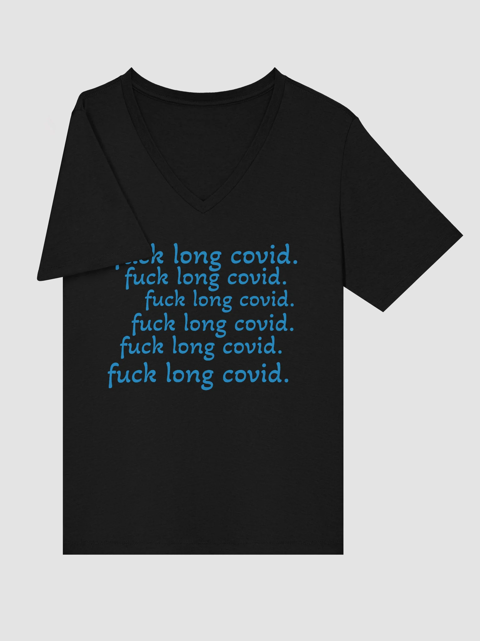 F*ck Long Covid Relaxed V-Neck Tee product image (28)