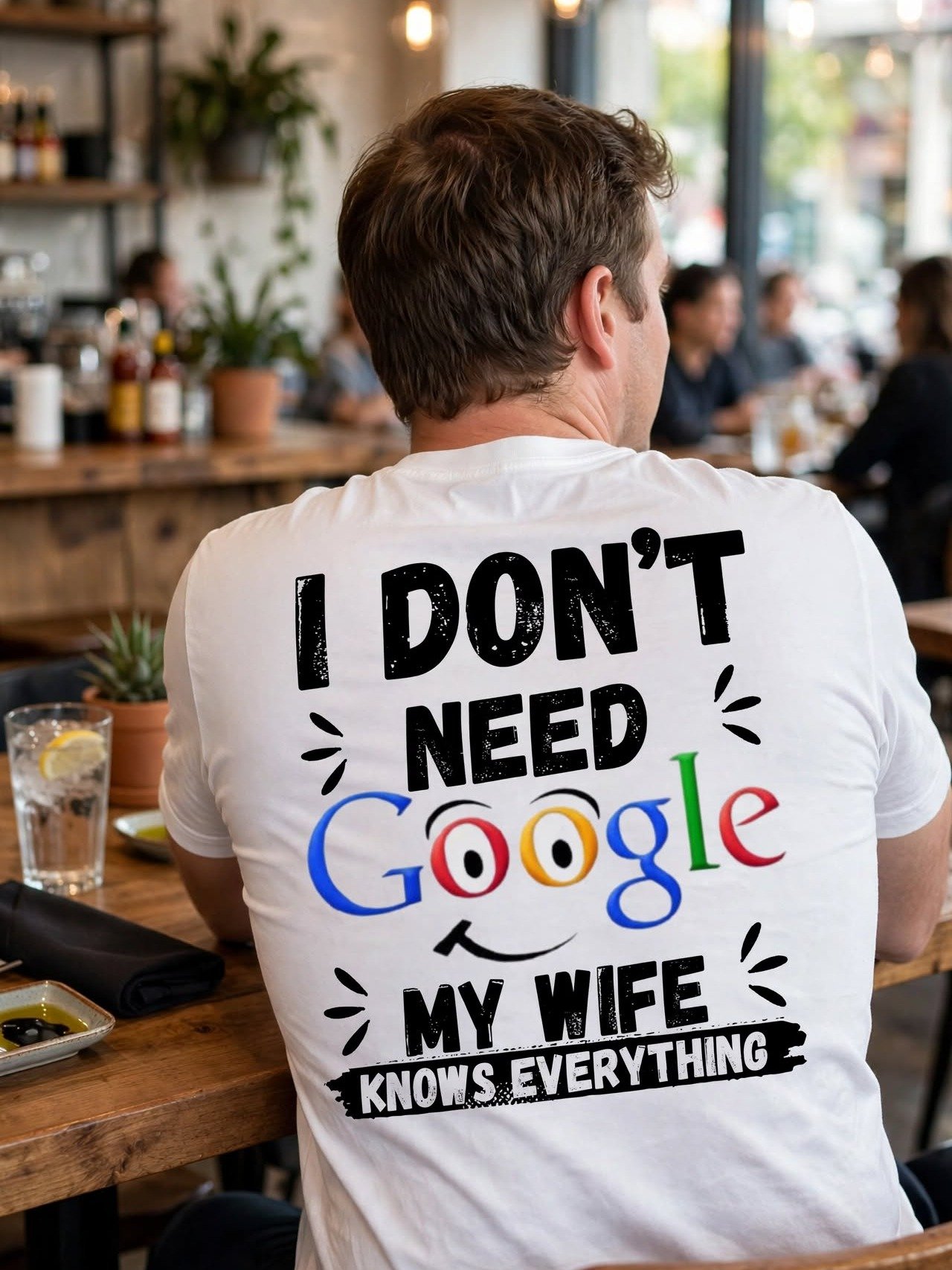 I Don’t Need Google — My Wife Knows Everything T-Shirt product image (18)