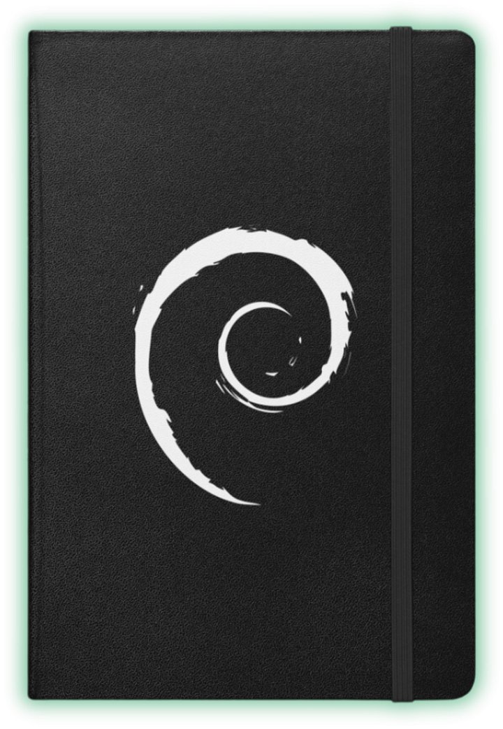 Debian Swirl Hardcover Notebook product image (1)