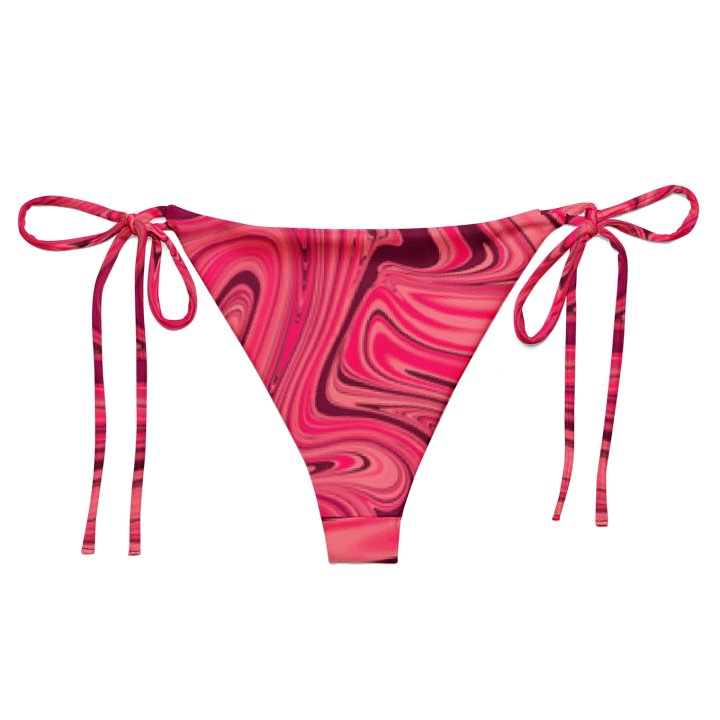 String Bikini Bottom - Shades of Magenta Pink Digital Fluid Art product image (2)