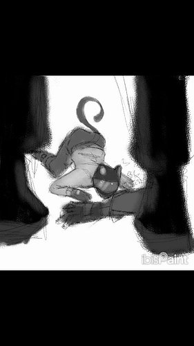 quick lil #sketch of king losing a fight

King is one of my OC's, he has a bio-engineered robo arm thing. he shows up in a fe...