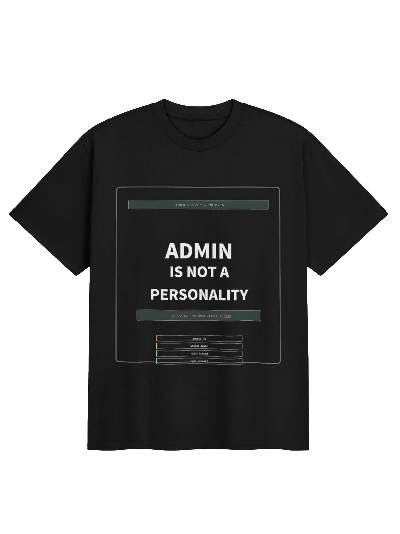 Admin Is Not A Personality Tee product image (1)