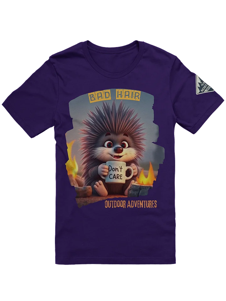 “Bad Hair, Don’t Care” Porcupine T-Shirt product image (1)