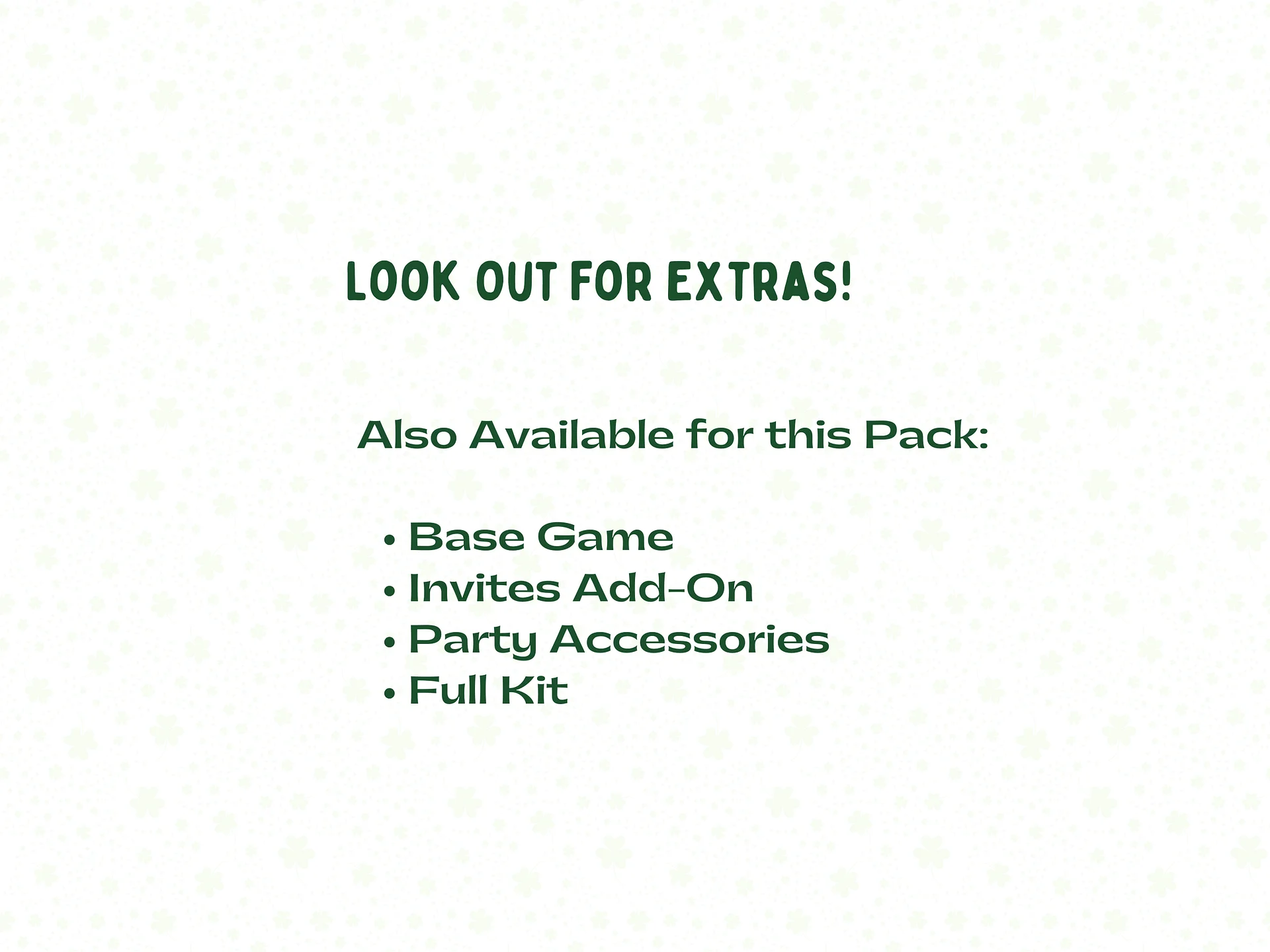 Out of Luck - A Festive St. Patrick's Day Murder Mystery - Extracurriculars Add-On product image (3)