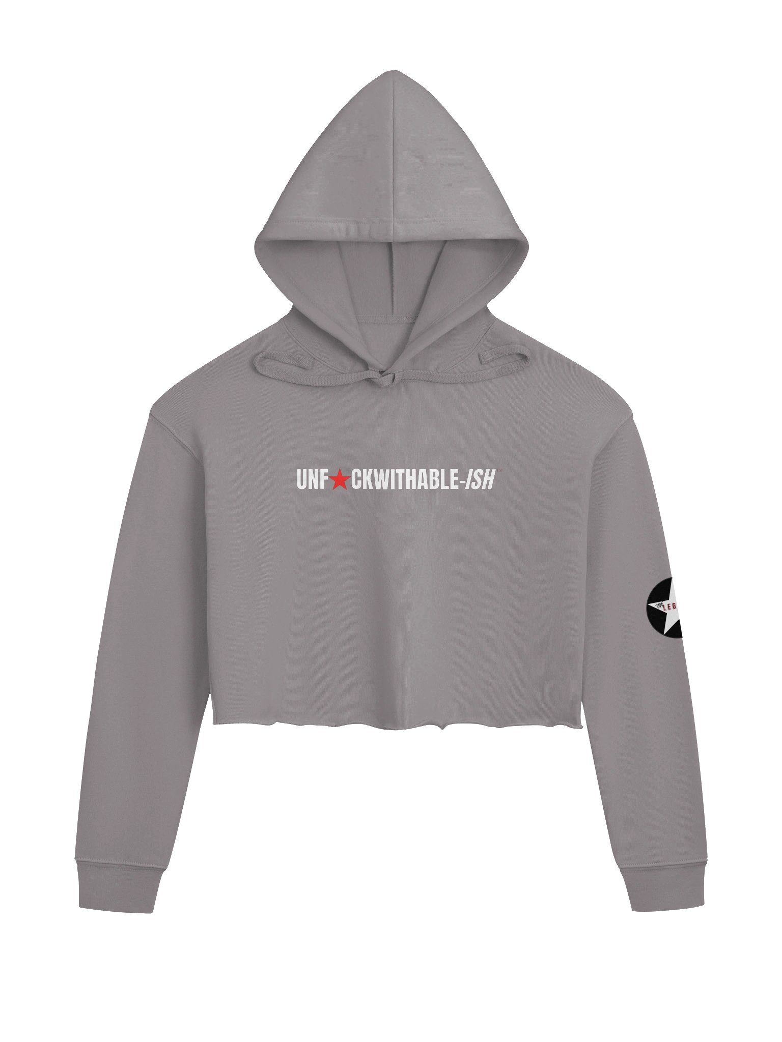 UNF★CKWITHABLE-ISH™ Women's Fleece Hooded Crop Top product image (1)