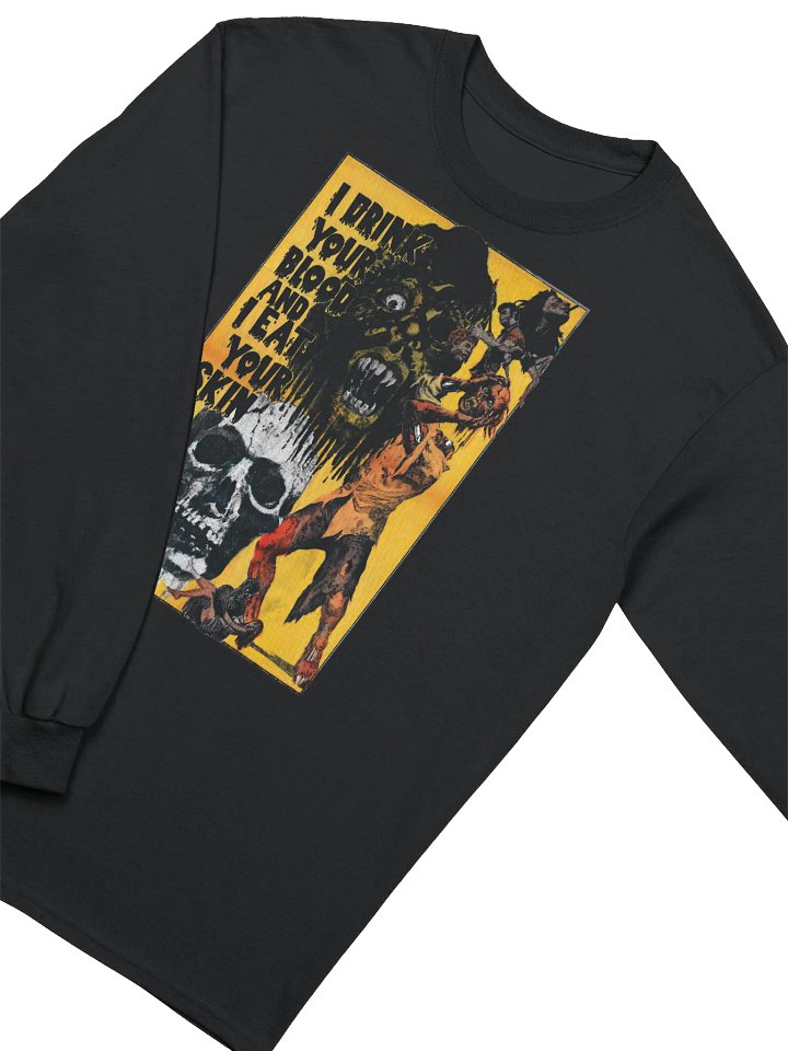 DEAD HORROR CLOTHING - DRINK YOUR BLOOD - LONGSLEEVE T-SHIRT product image (1)