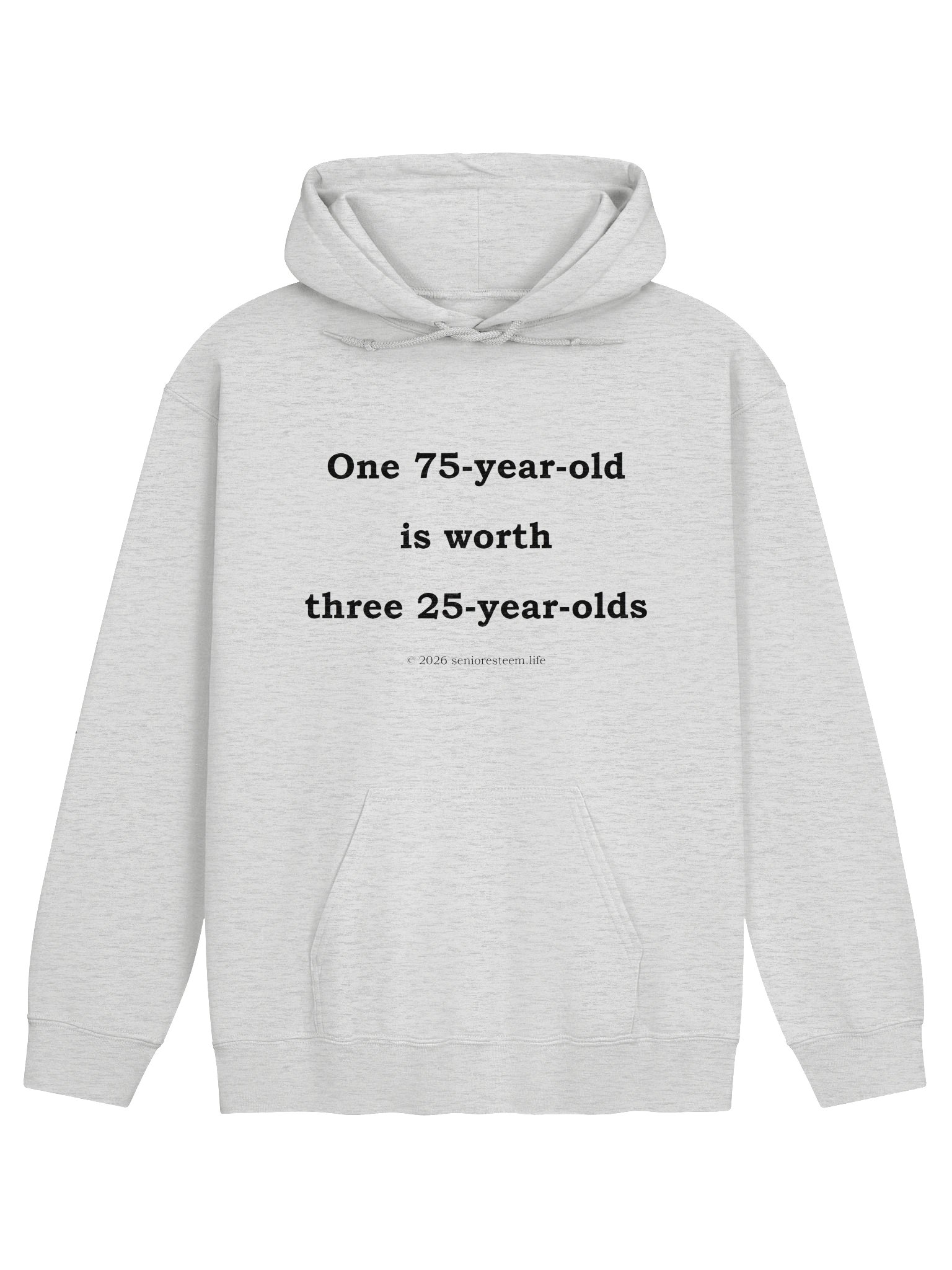 One 75-Year-Old Triple the Worth Light Colored Hoodie product image (1)