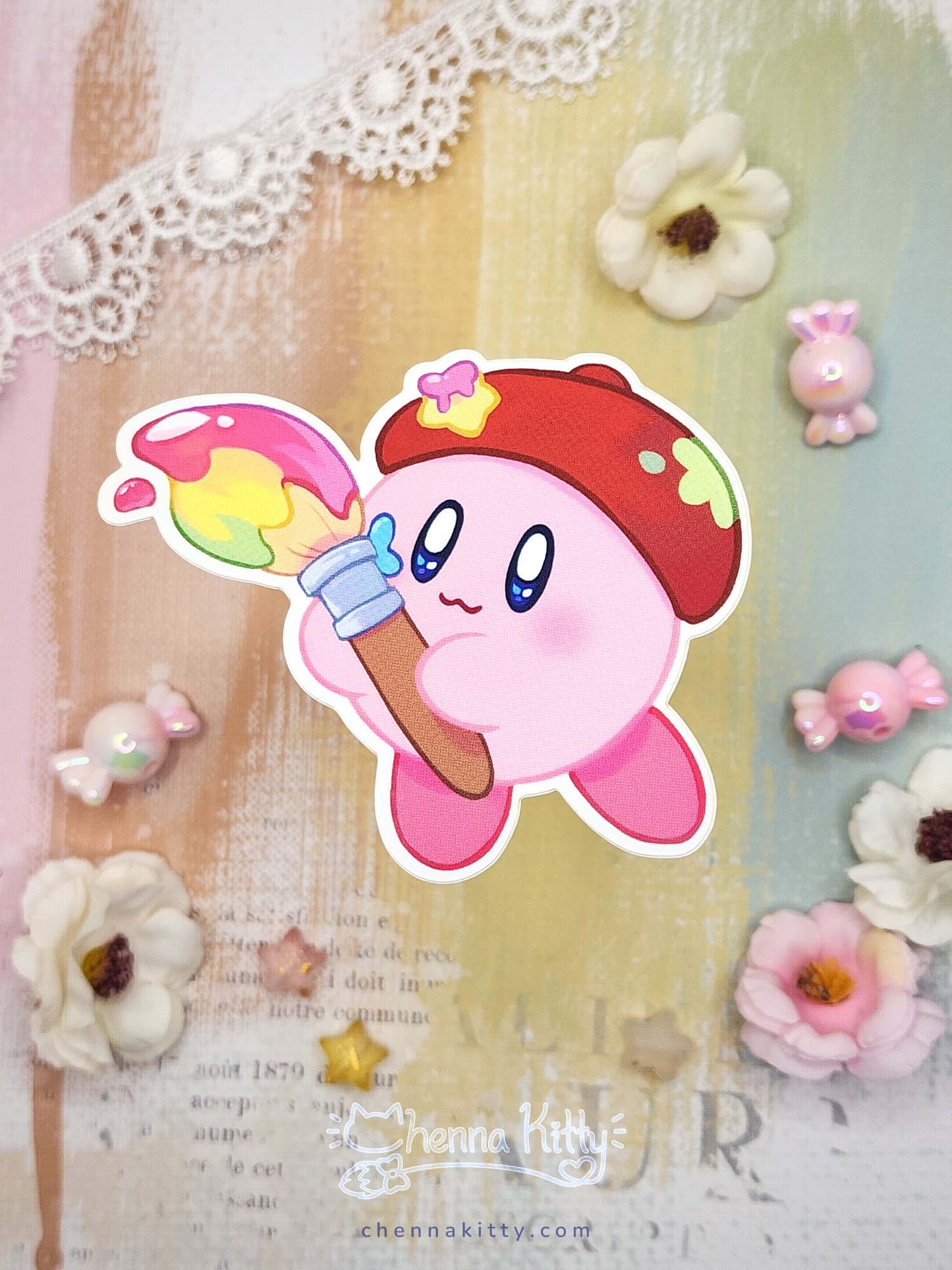 Painter Puffball Vinyl Sticker product image (3)