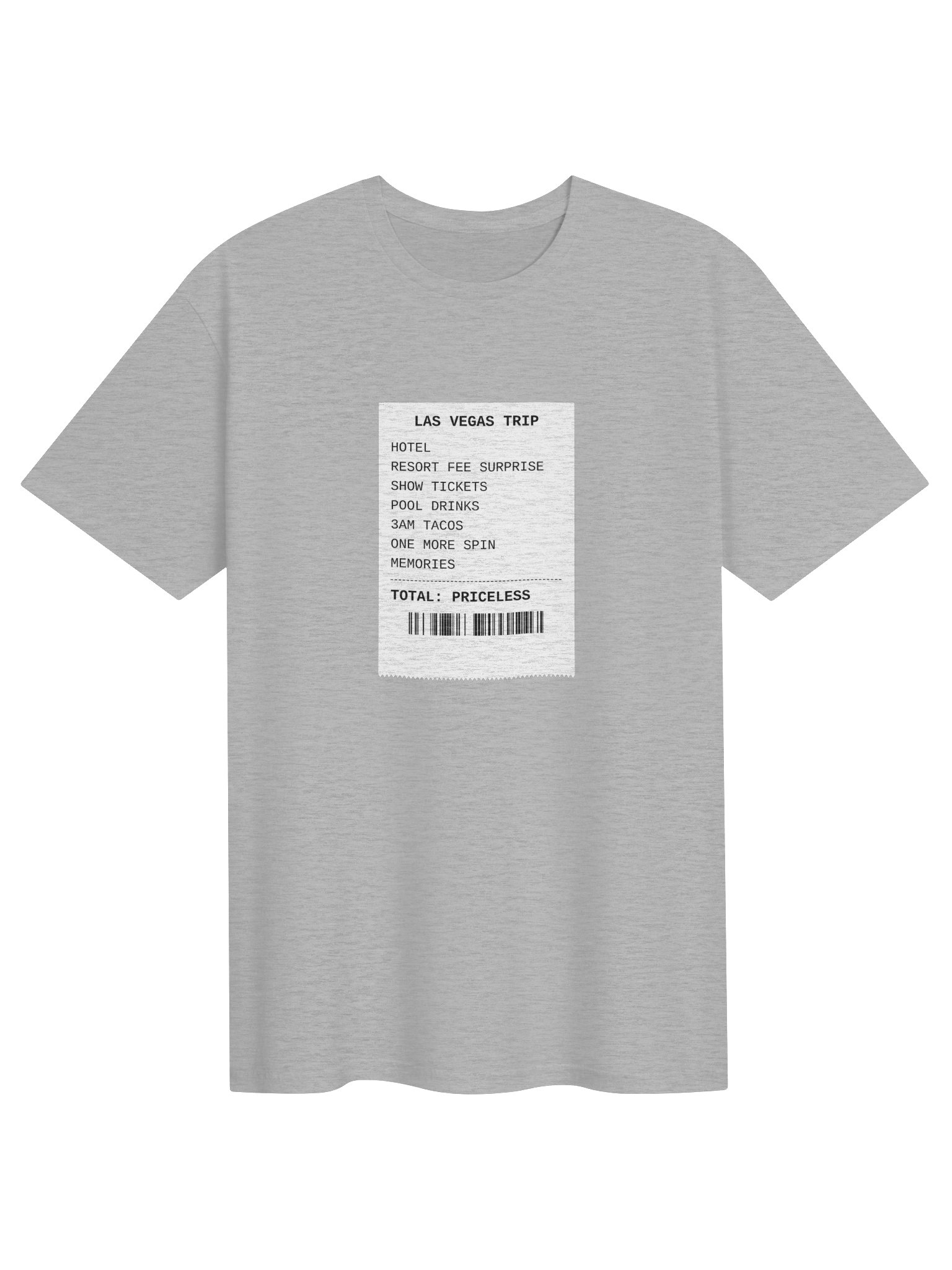 Las Vegas Trip Receipt Tee product image (1)