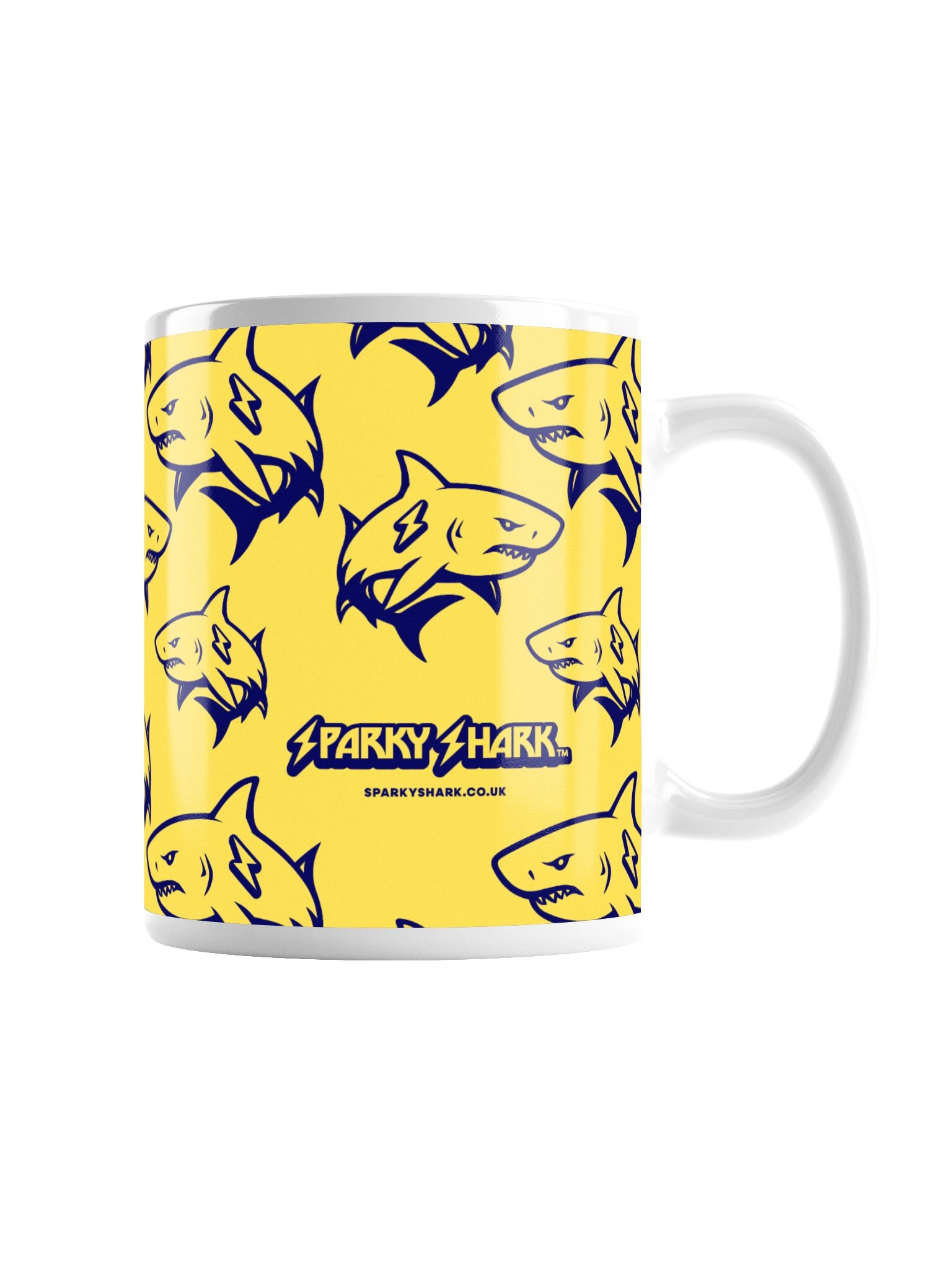 Giant Shark Pattern Mug Yellow product image (3)