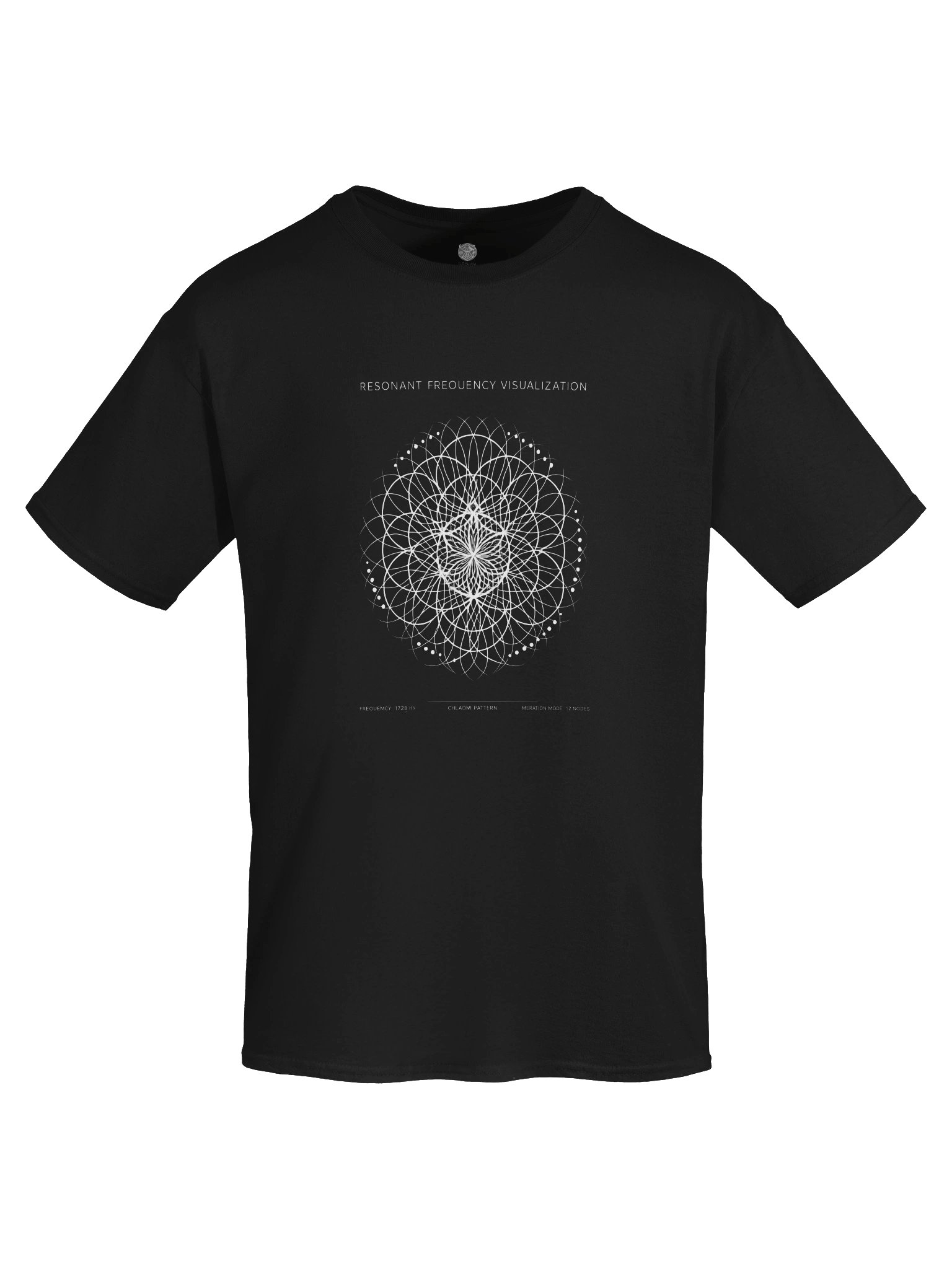 Resonant Frequency Chladni Pattern Heavyweight Unisex Tee product image (25)