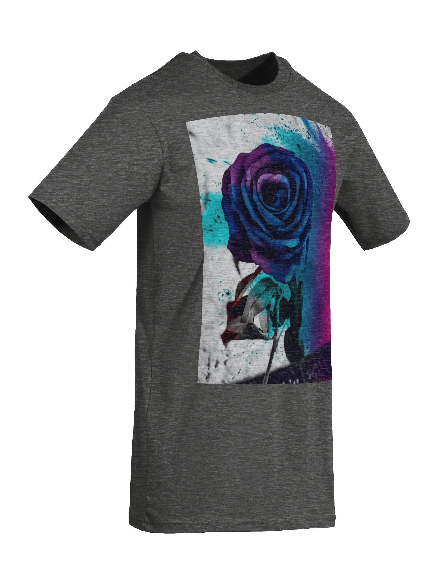 Vibrant Blue Rose Premium Tee product image (50)