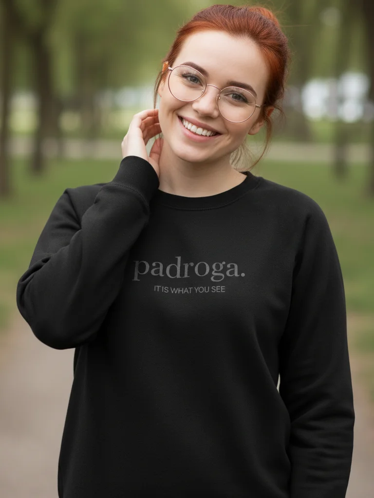 padroga. essentials black embroidered logo product image (10)