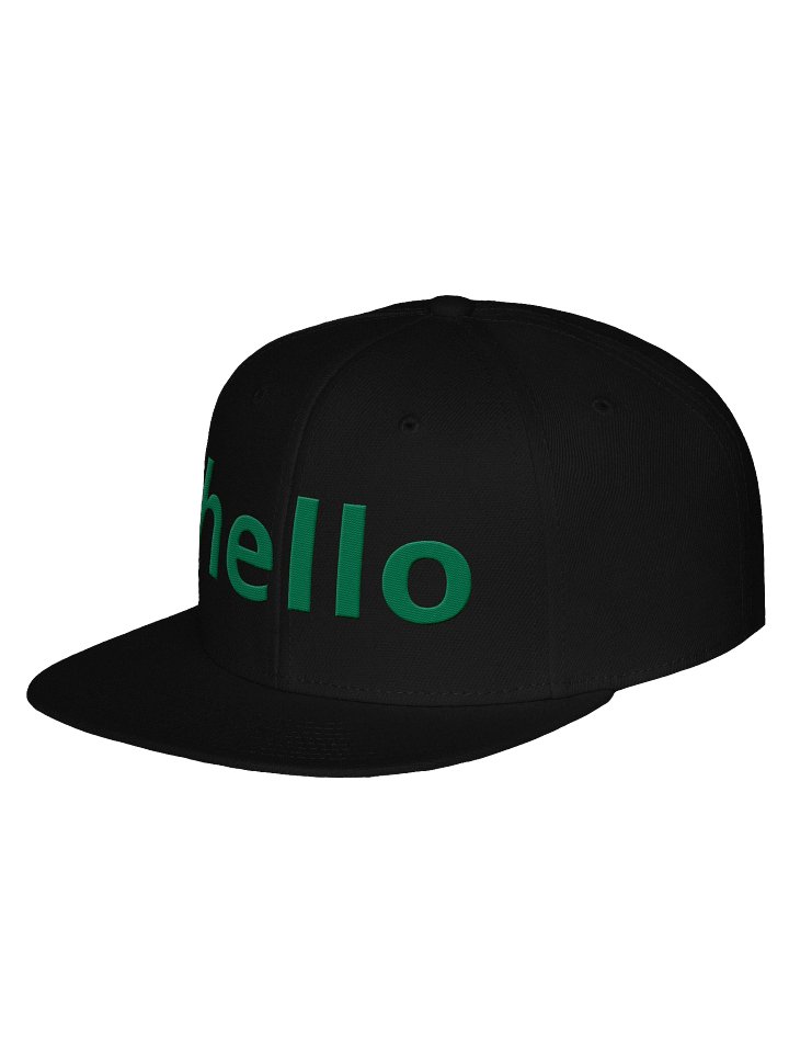 Bright 'hello' Otto Snapback Cap product image (2)