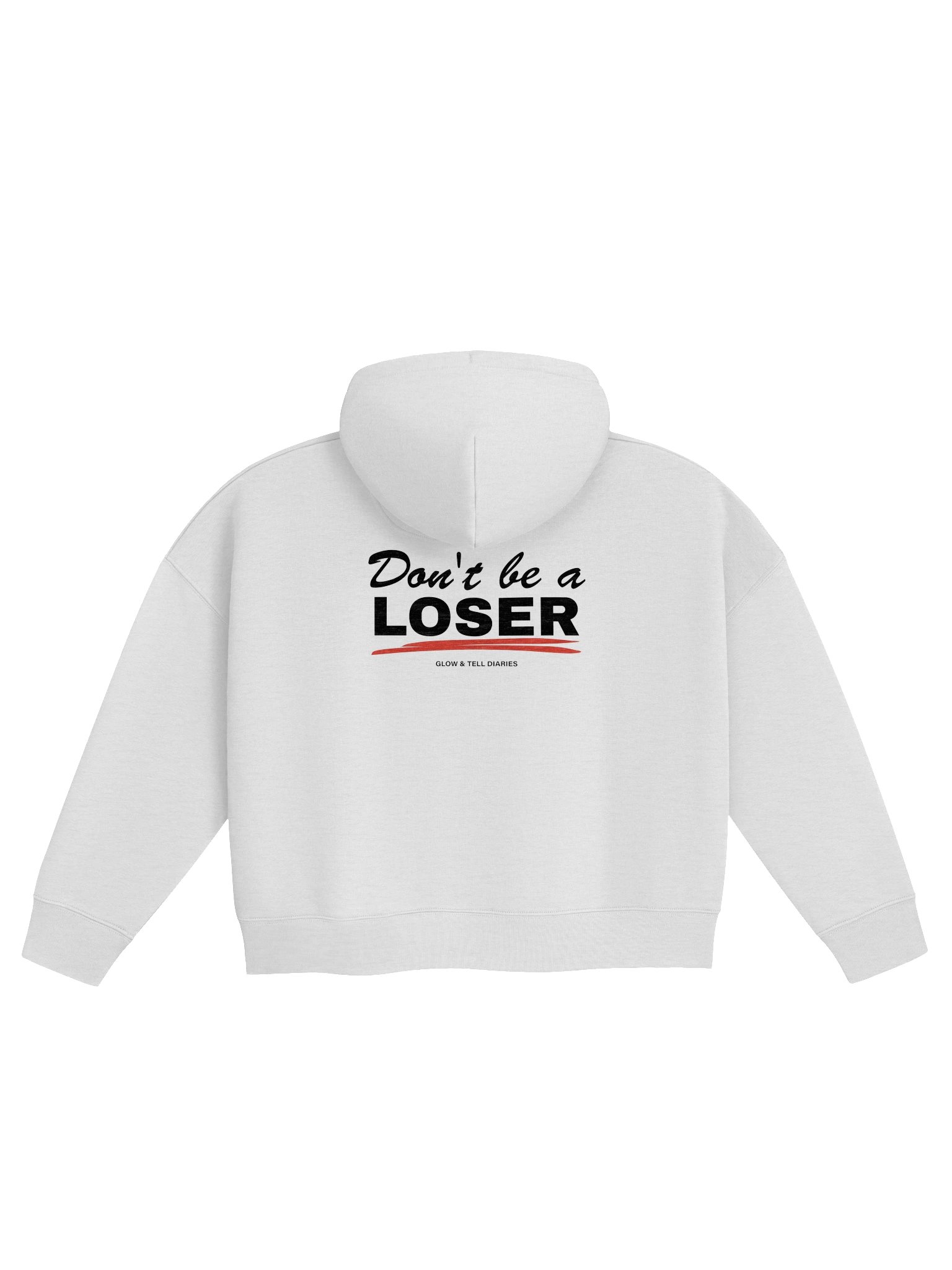 Don't be a LOSER womens hoodie (heather grey) product image (2)