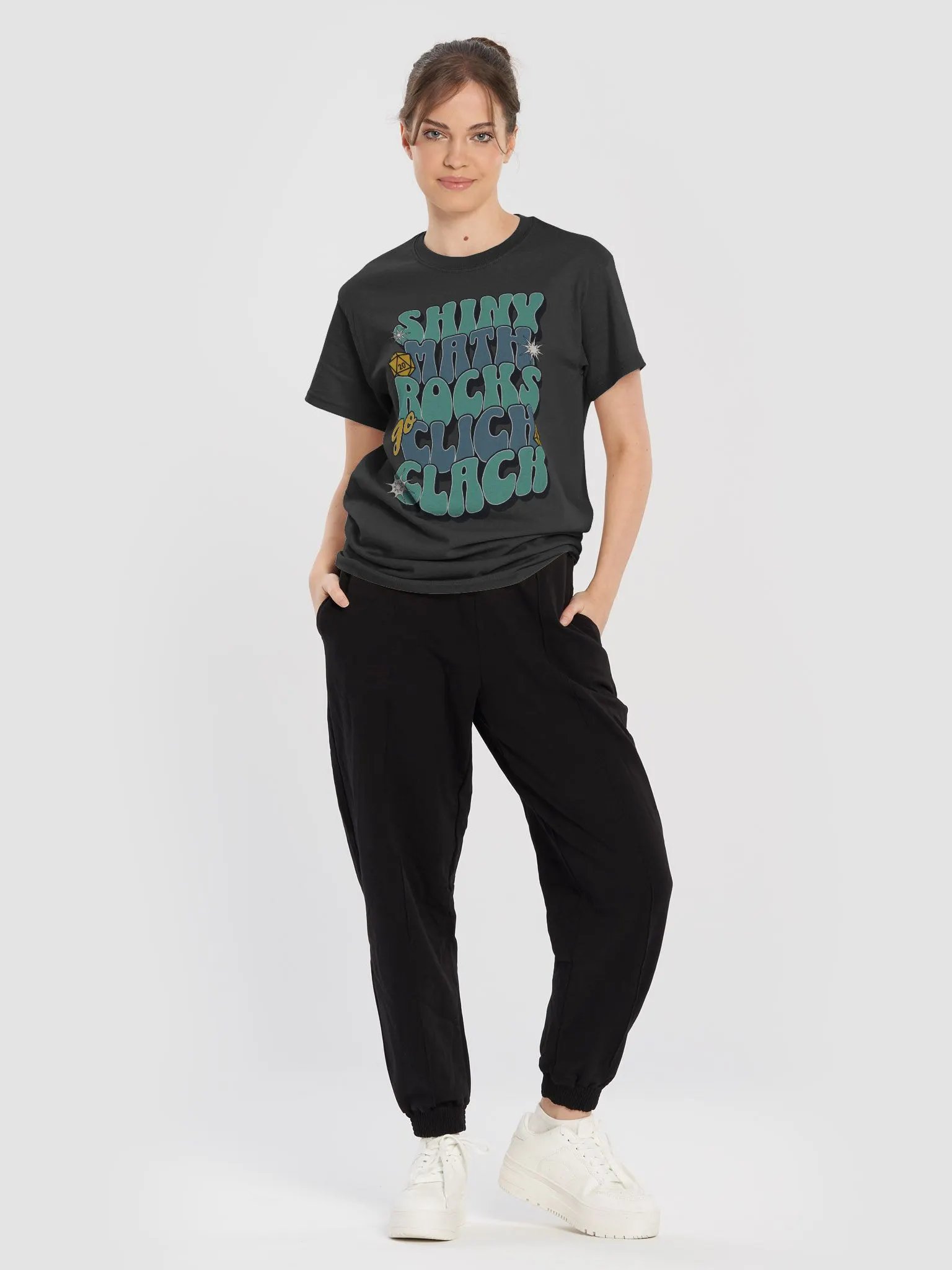 Dungeons and Dragons Click Clack Math Dice Tee product image (4)
