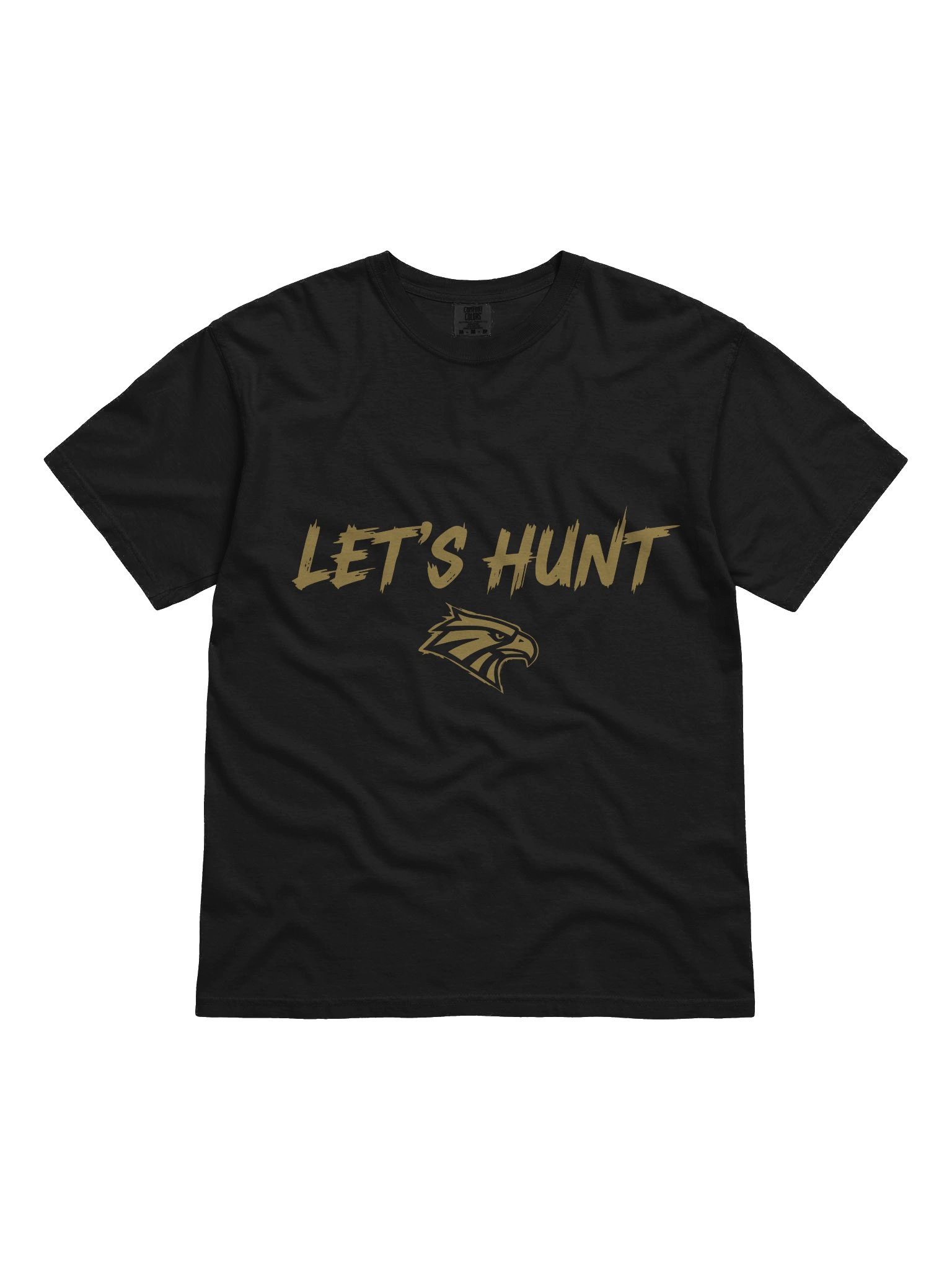 Let's Hunt Gold Eagle Graphic Tee Design product image (1)