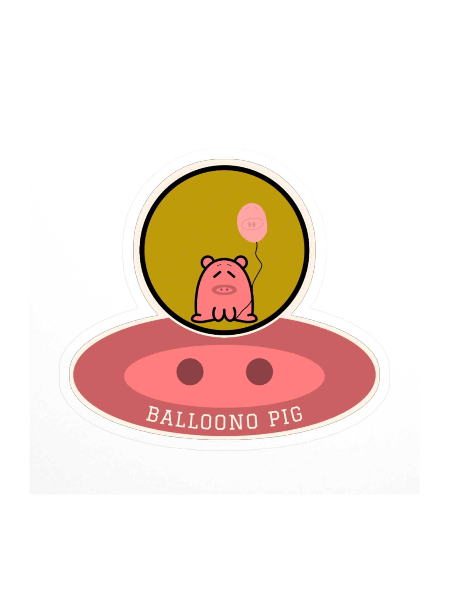 Balloono Pig Snout Sticker product image (2)