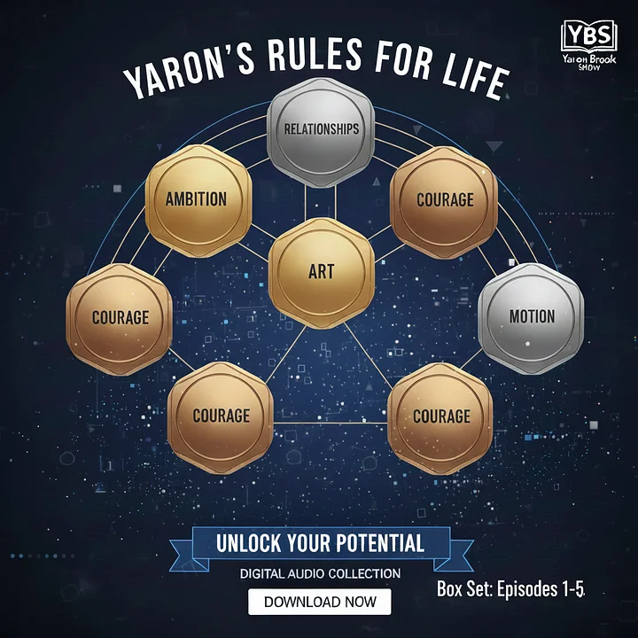 Unlock Your Roadmap to Flourishing: Yaron’s Rules for Life (Episodes 1–5) product image (1)