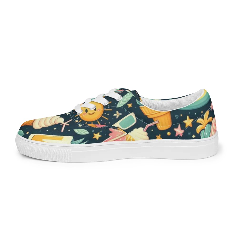 Summer Vibes Retro Canvas Shoes product image (5)