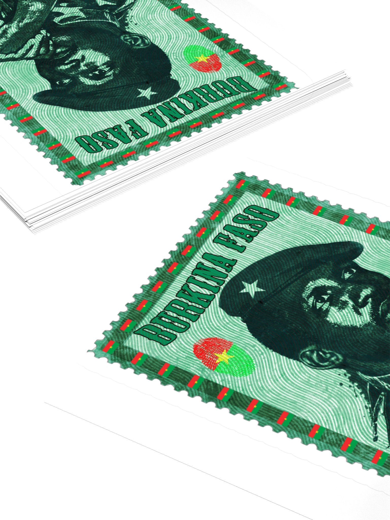 Thomas Sankara Vintage Postage Stamp Sticker product image (11)