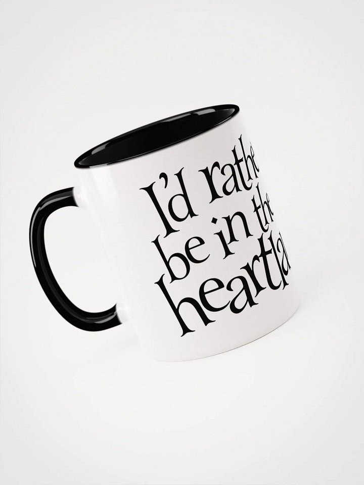 Elven Heartbound Mug ~ "I'd rather be in the heartlanding" product image (1)