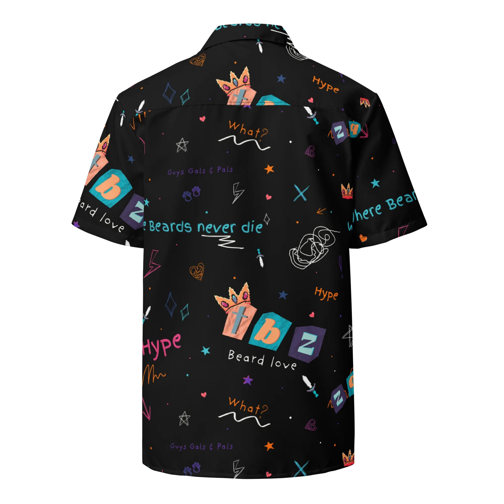 Doodle Pattern Button-Up Shirt product image (2)