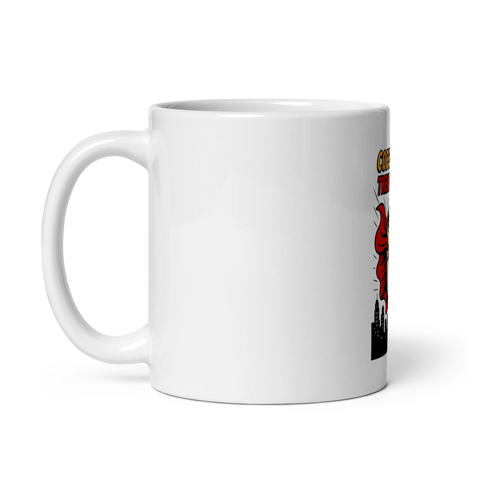 "Coffee First, Then Heroics" Superhero Ceramic Mug product image (3)