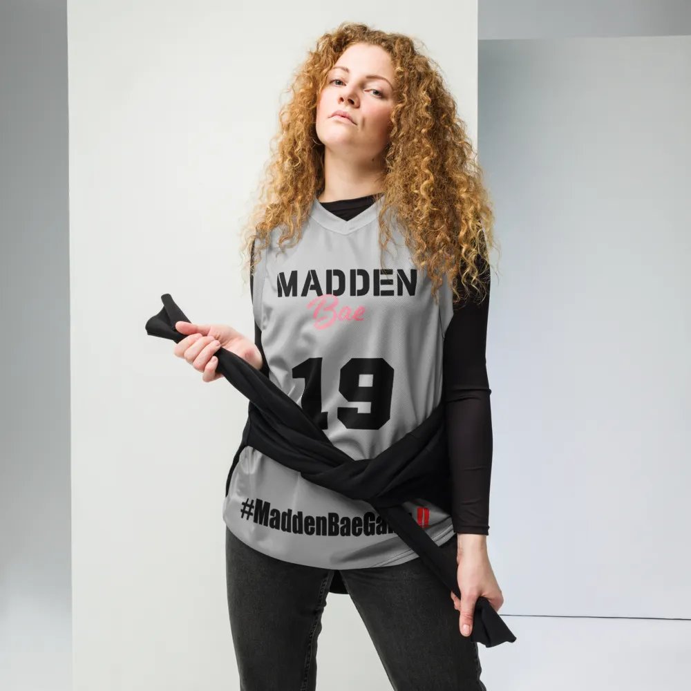 Madden Bae Jersey 👨‍🎨 (Gray + Black Logo) product image (7)