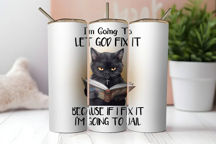 Divine Feline Stainless Steel Tumbler product image (2)