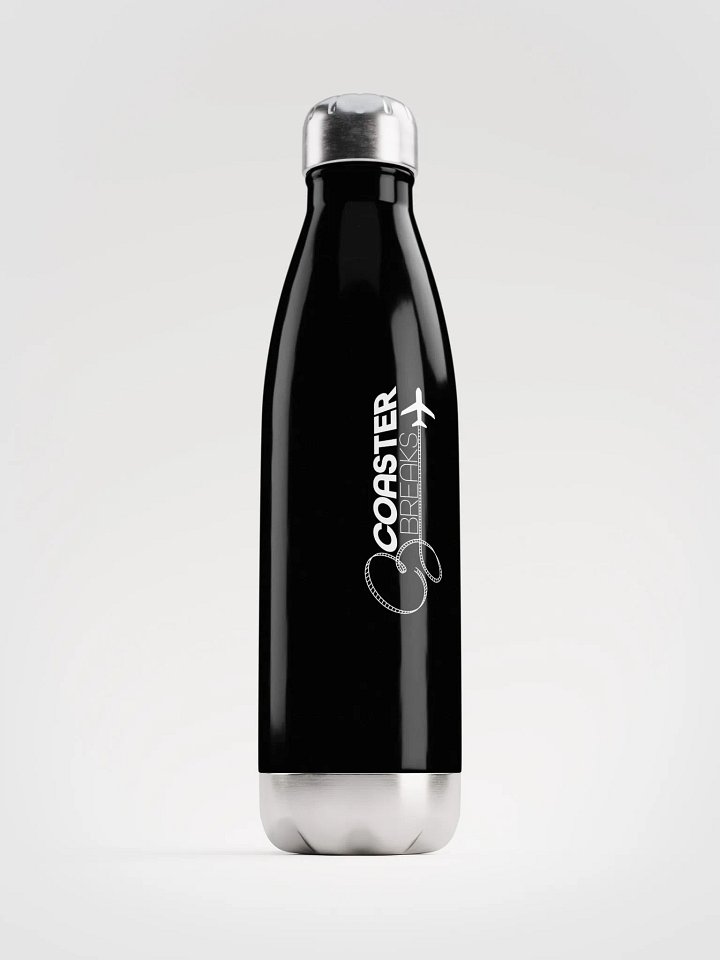 Coaster Breaks Stainless Steel Water Bottle - Black & White product image (1)