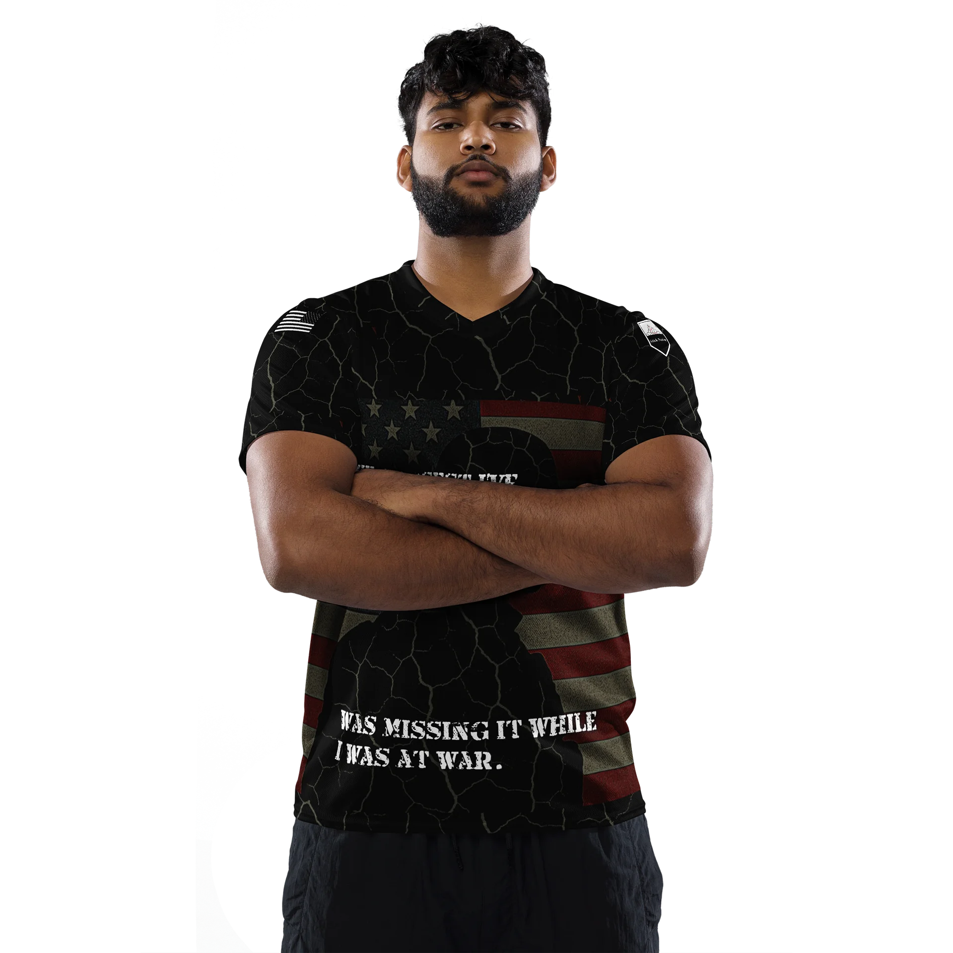 Cracking Under Patriotism Athletic Shirt product image (2)