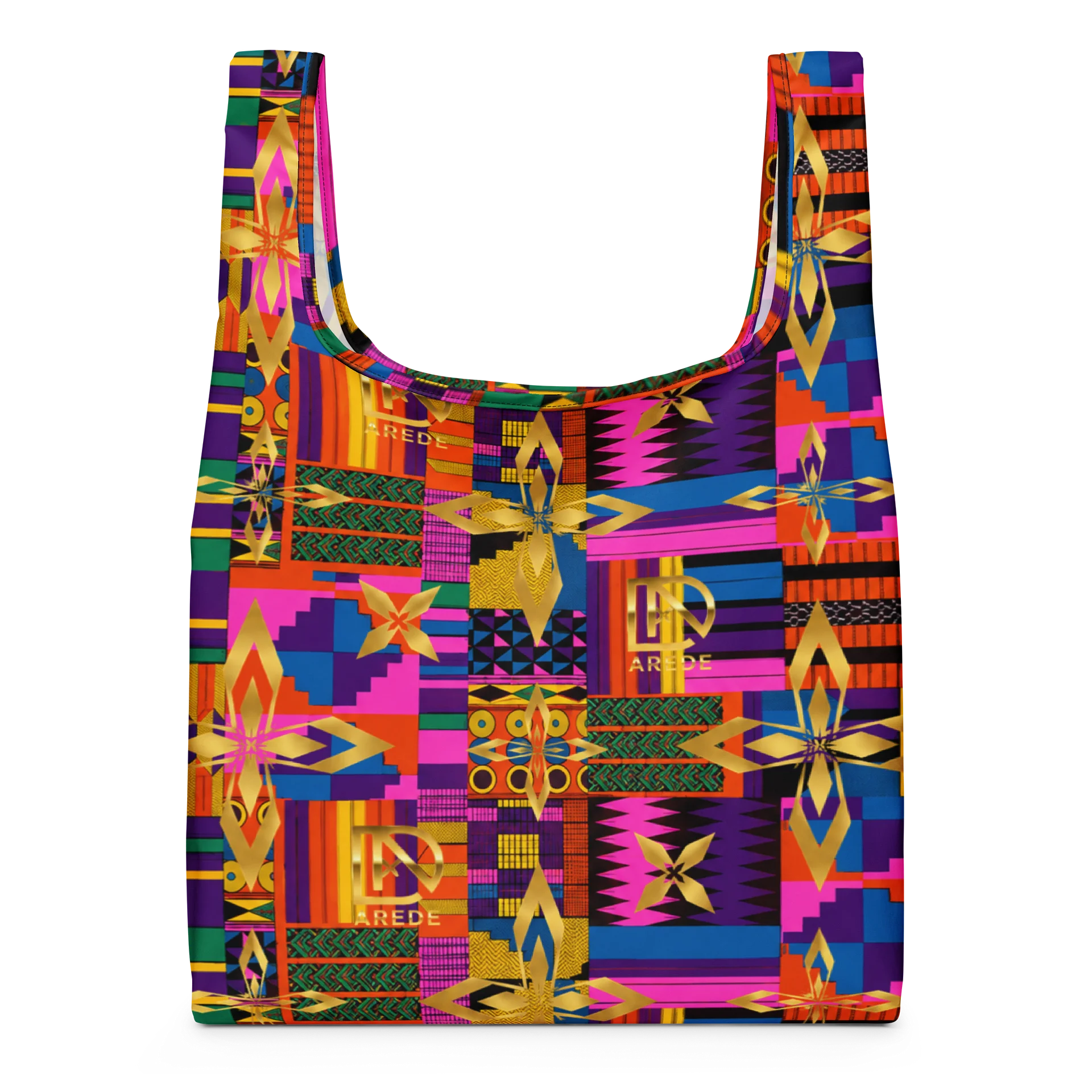 Neon Geometric All-Over Print Tote product image (3)