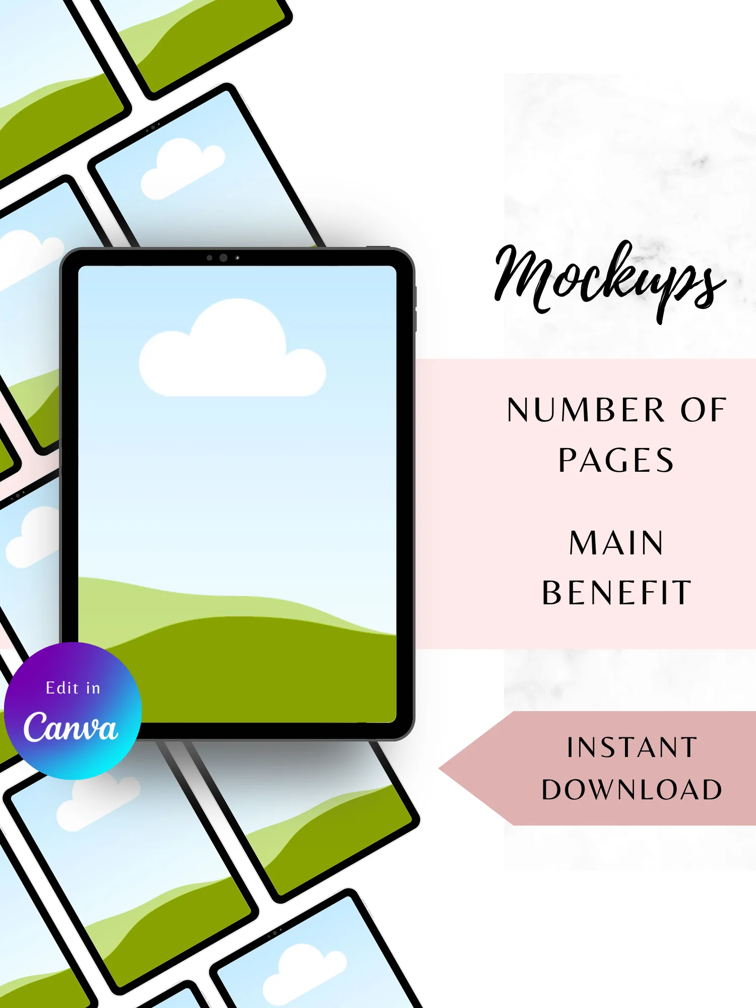 Mockup Templates Bundle – Editable in Canva product image (1)