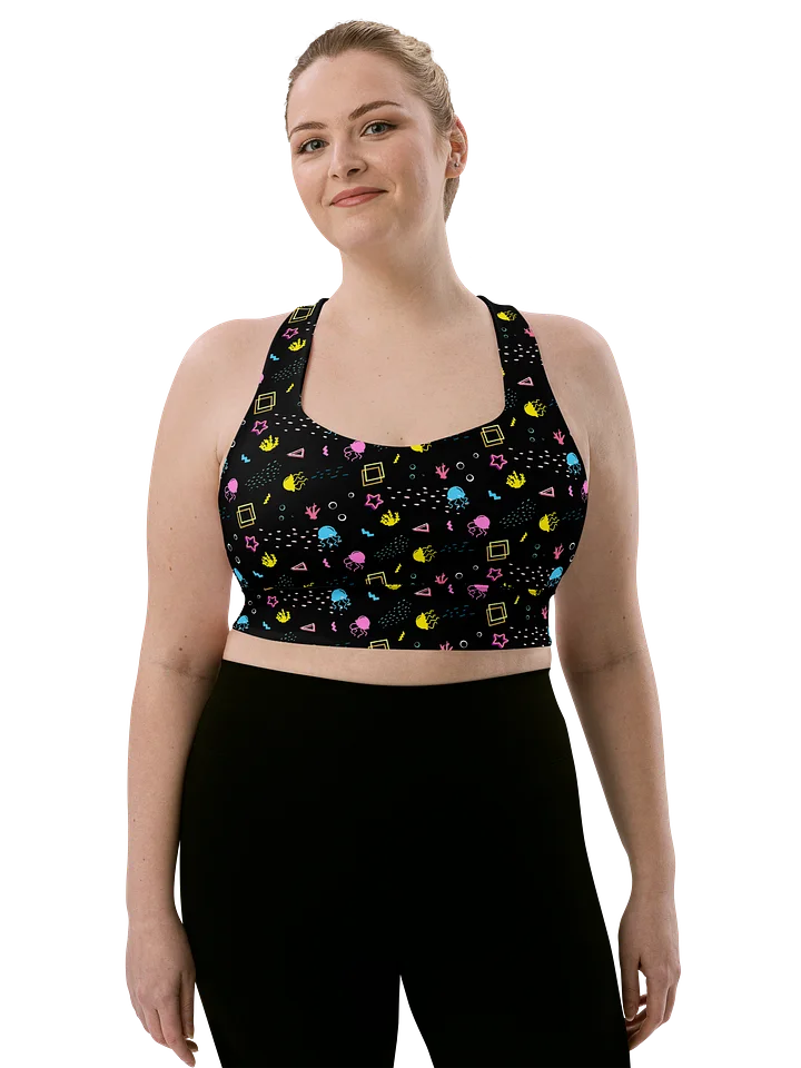 Shifty Seas dark pattern sports bra product image (1)