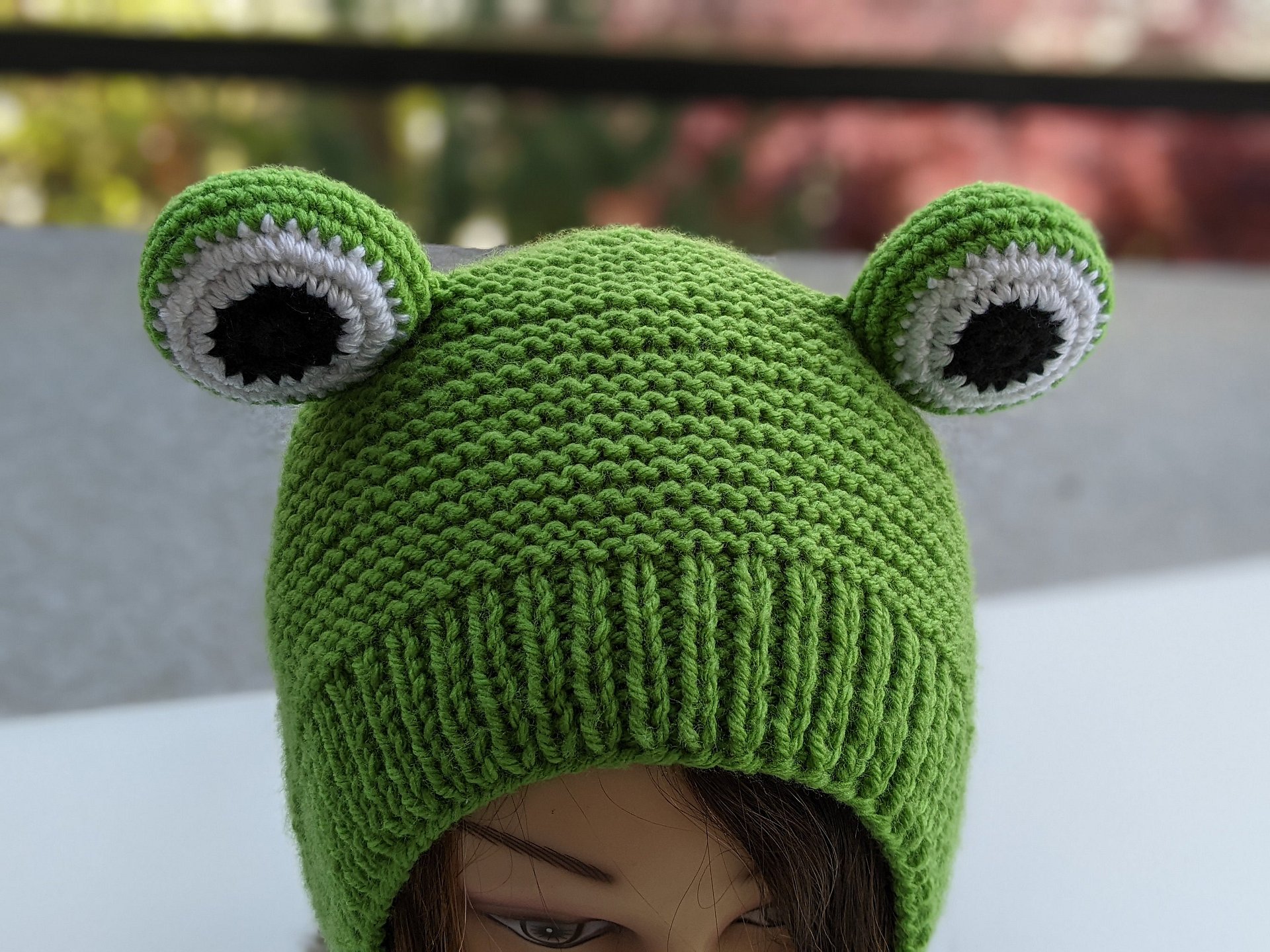 Knit Frog Hat Pattern product image (5)