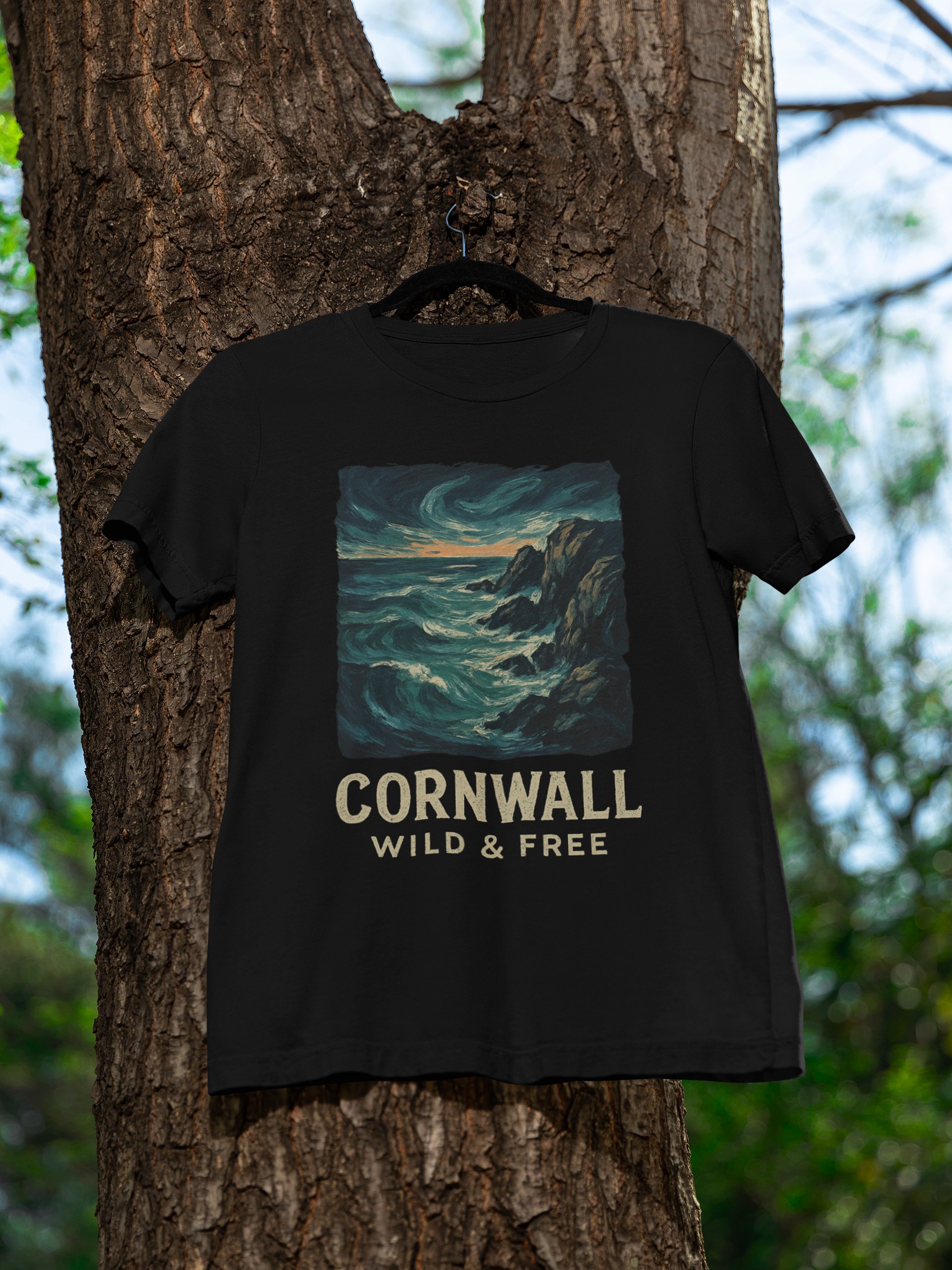 Wild Cornwall Coastal Art Tee product image (11)