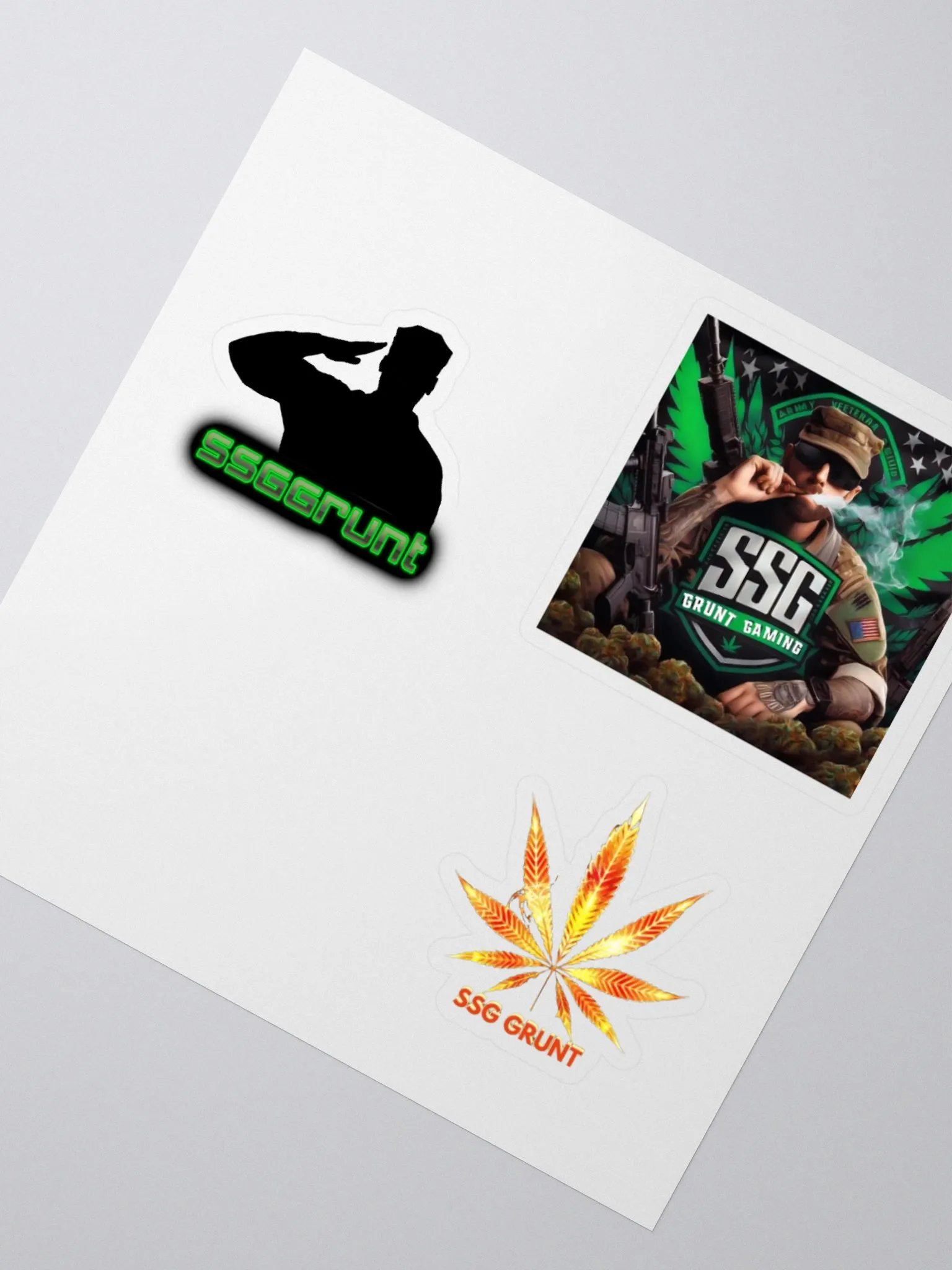 SSG Grunt Salute & Logo Stickers product image (2)