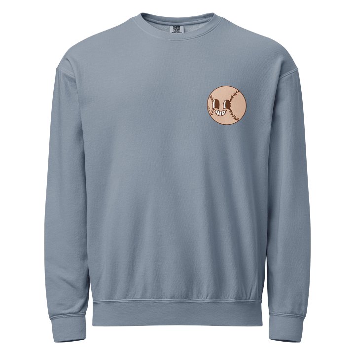 Golden Baseball Character Fleece Sweatshirt | Retro 70s Sports Crewneck product image (1)