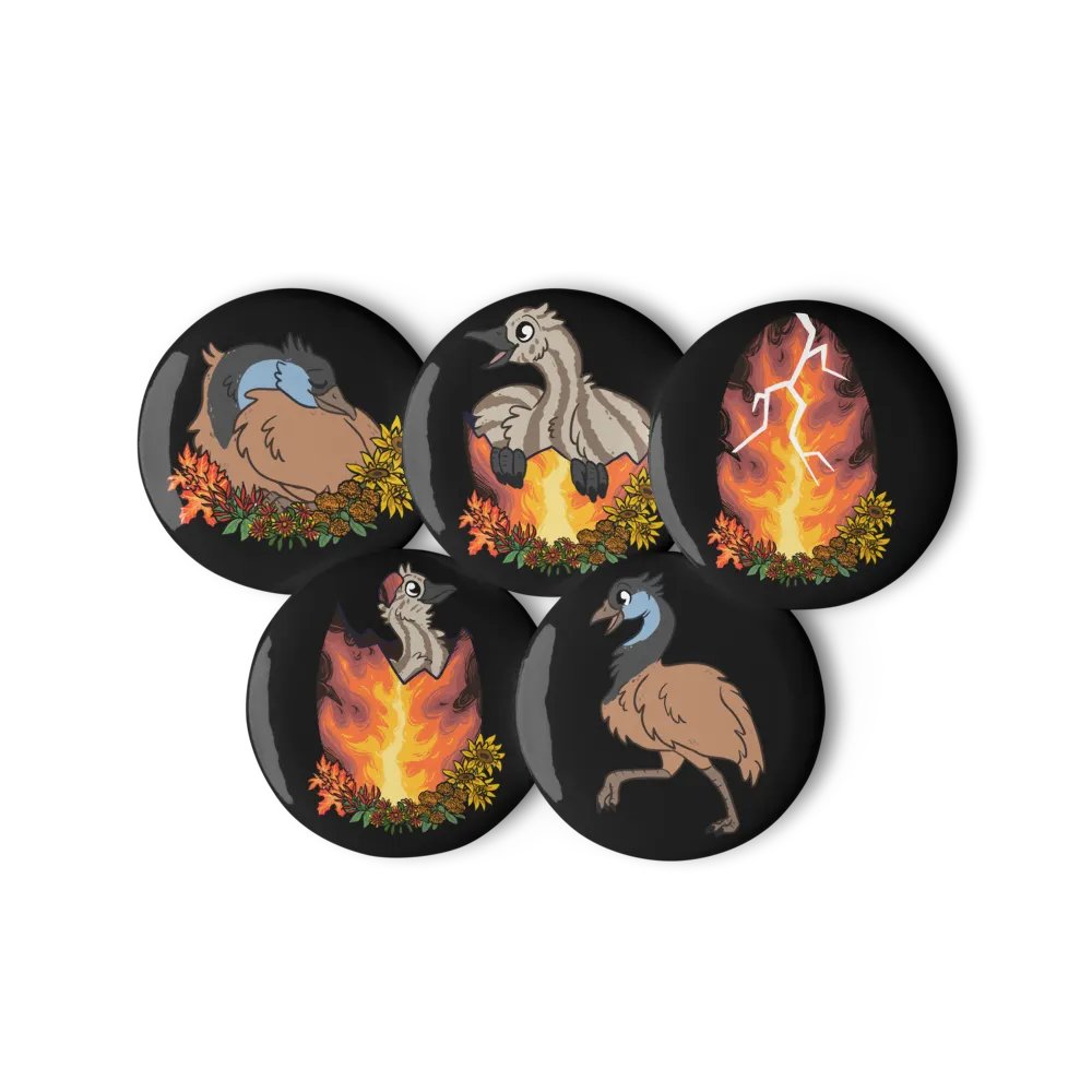 RAWR Ember Pins - Large Black product image (1)