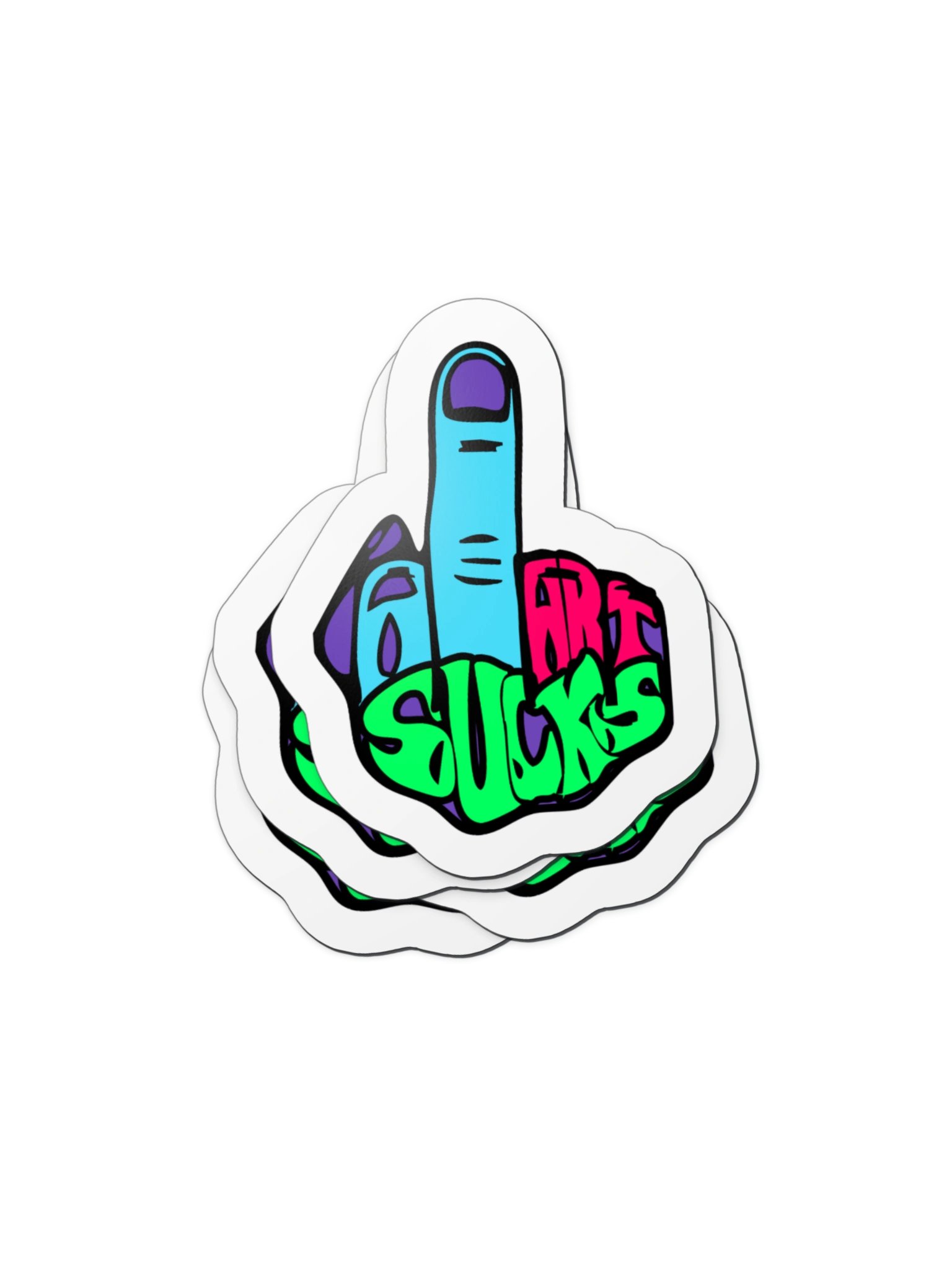 Middle Finger "AI Art Sucks" Magnet product image (4)
