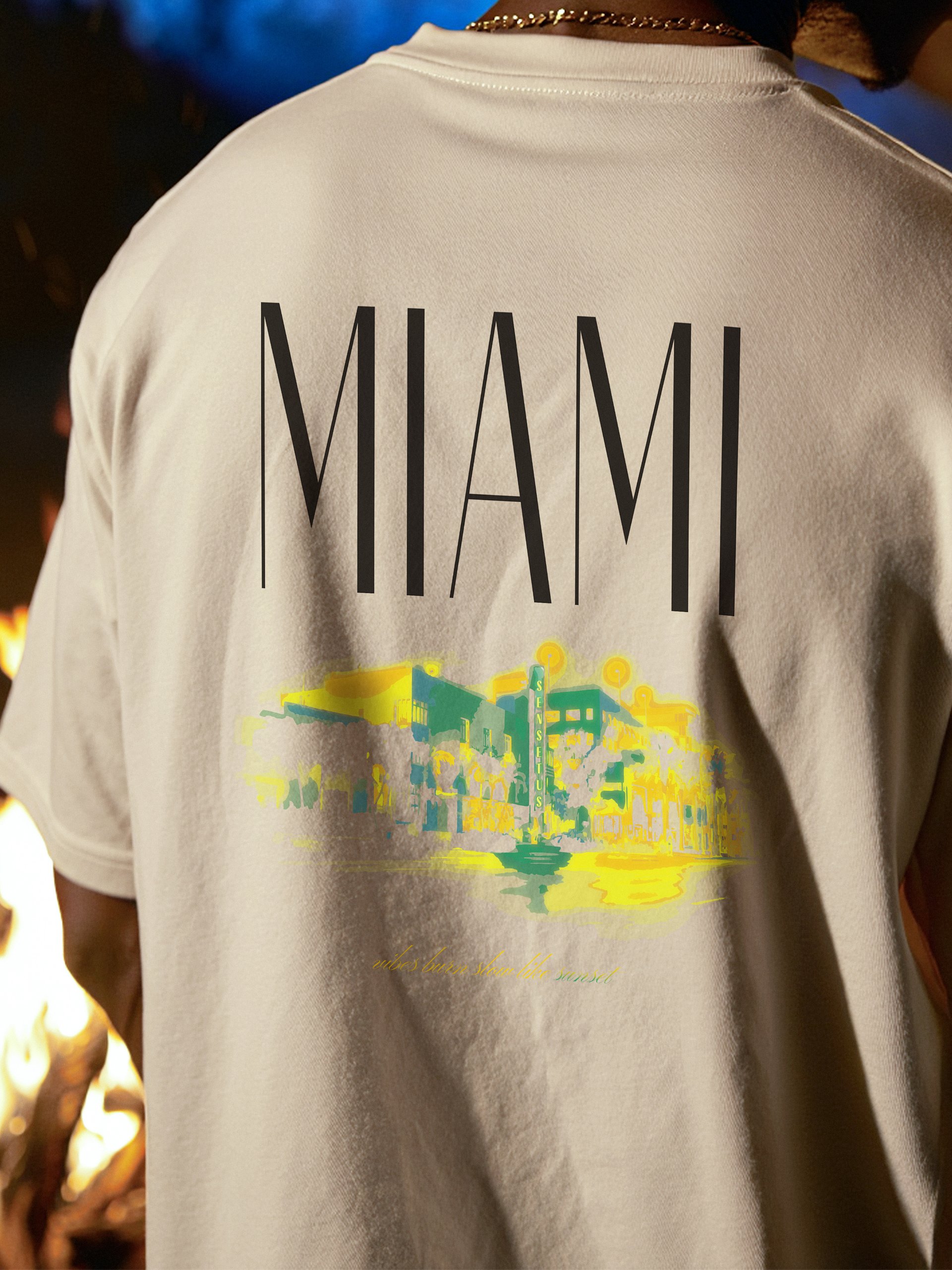 White Miami T-Shirt product image (6)