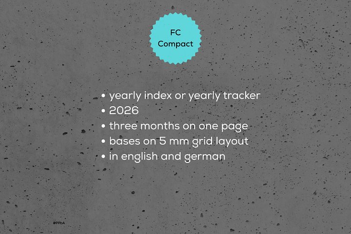 yearly tracker - Franklin Covey Compact - 2026 product image (2)
