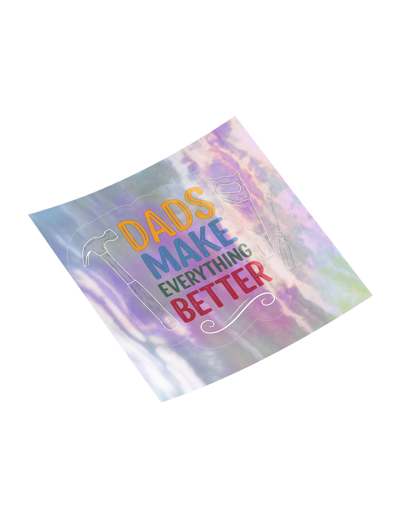 Dads Make Everything Better Holographic Sticker Sheet product image (10)